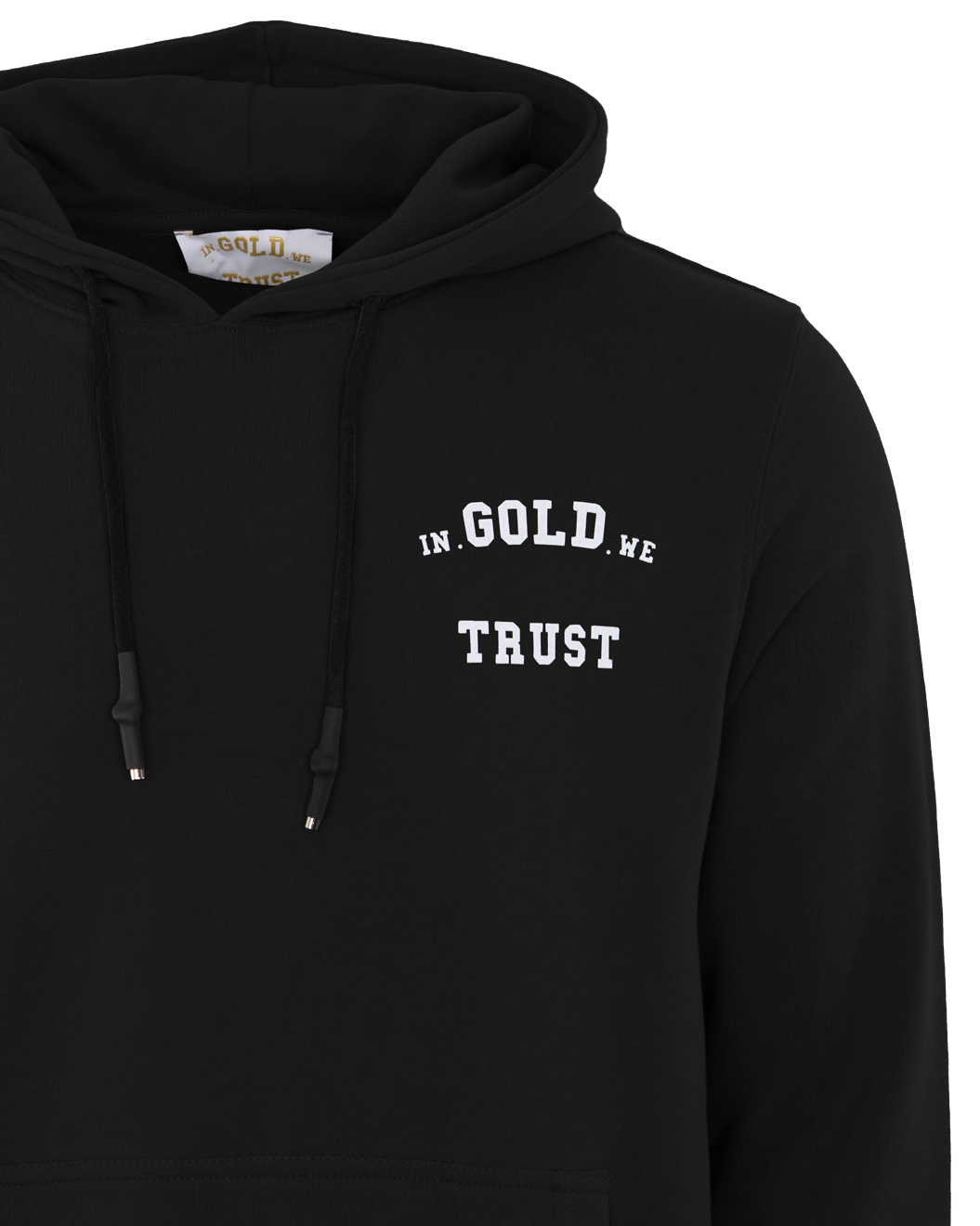 Notorious Hoodie In Gold We Trust Hoodie Heren Zwart In Gold We