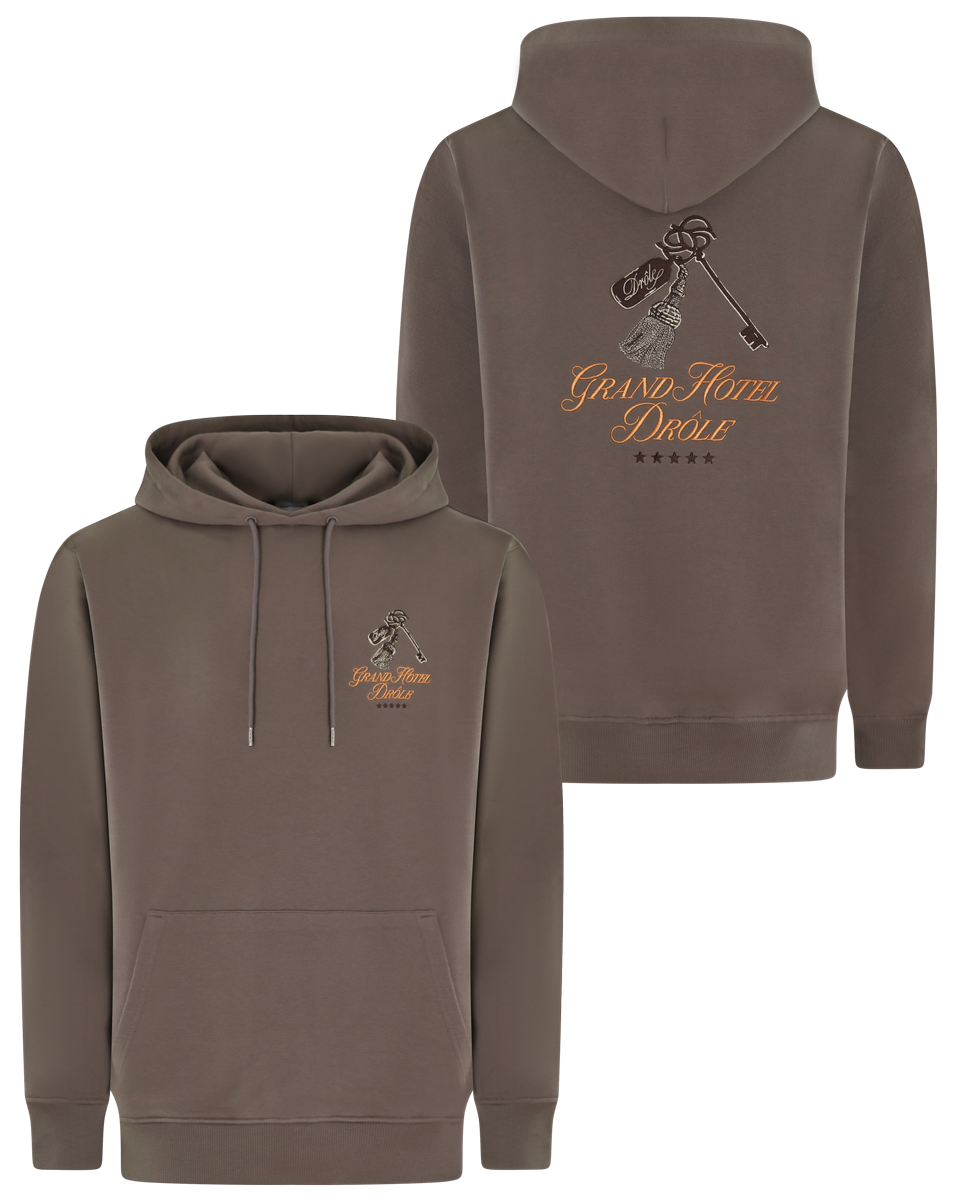 【関税&送料込】DROLE DE MONSIEUR Sweaters Black Cotton Slogan Sweatshirt