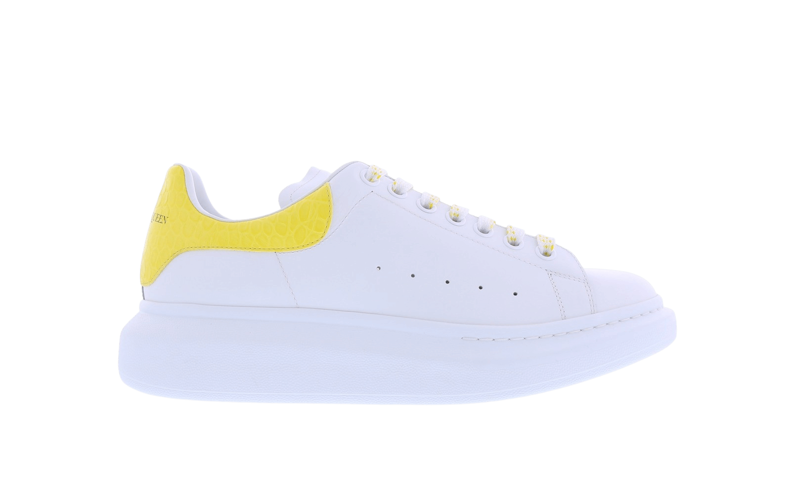 Men Oversized sneaker white/yellow