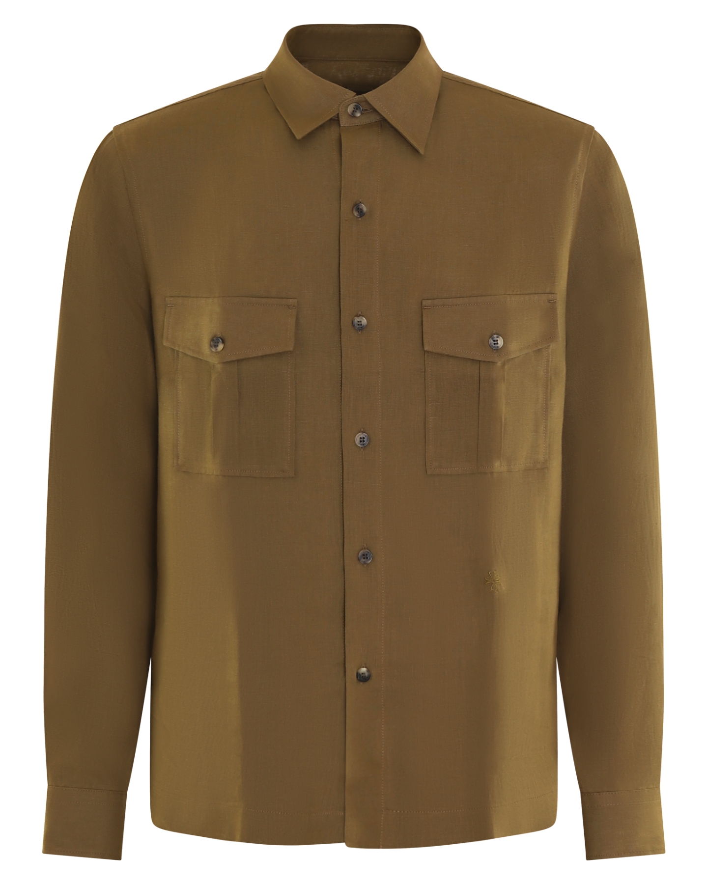 Heren Western Shirt Groen