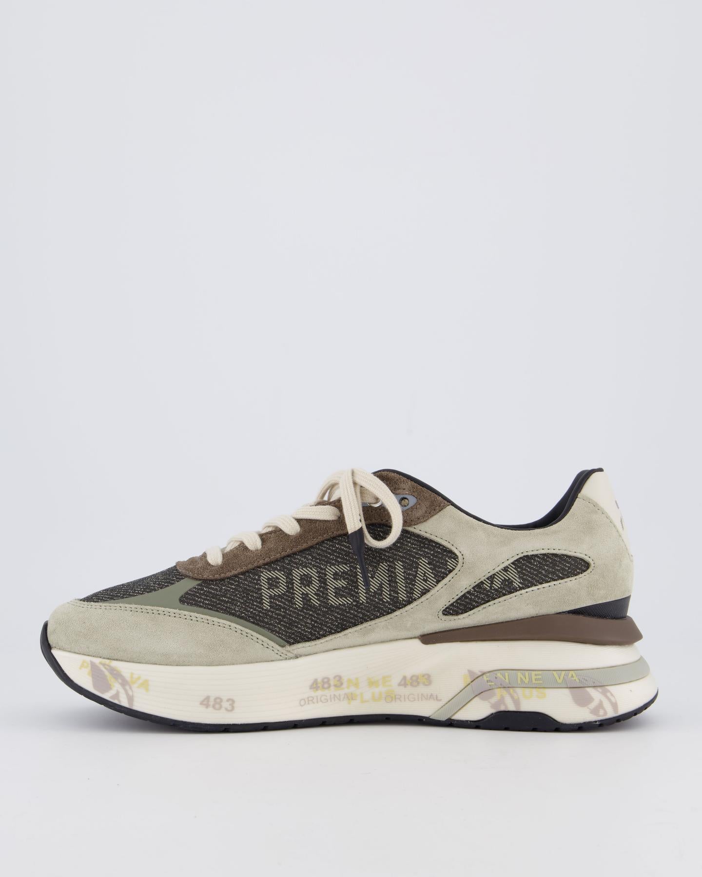 Heren Moerun Sneaker Grijs/Bruin