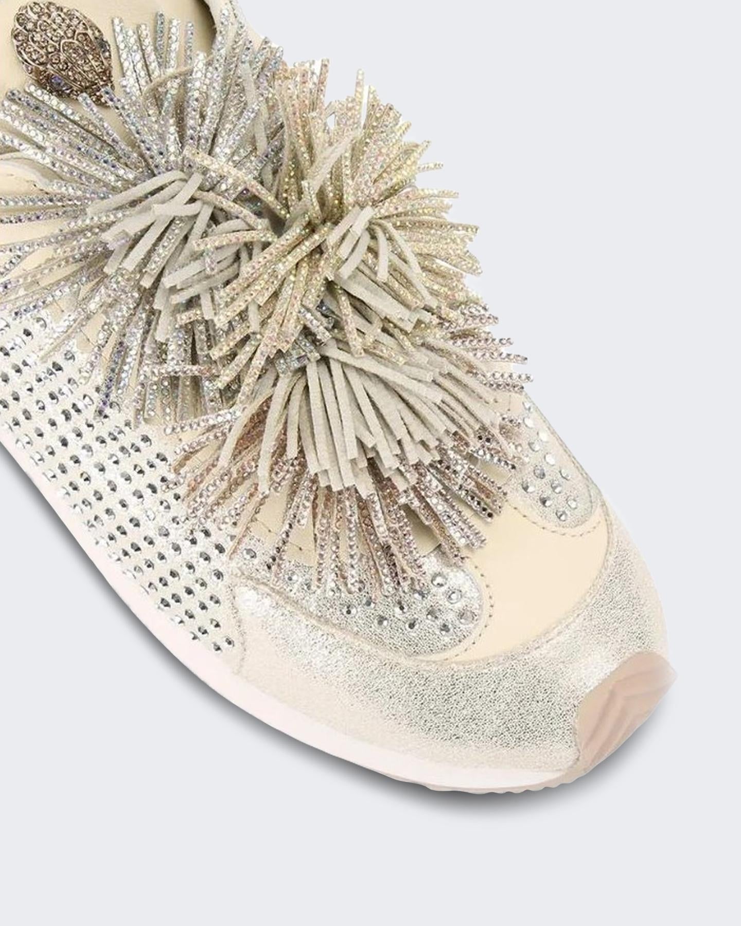 Kurt Geiger Dames Islington Pom Pom Sneaker