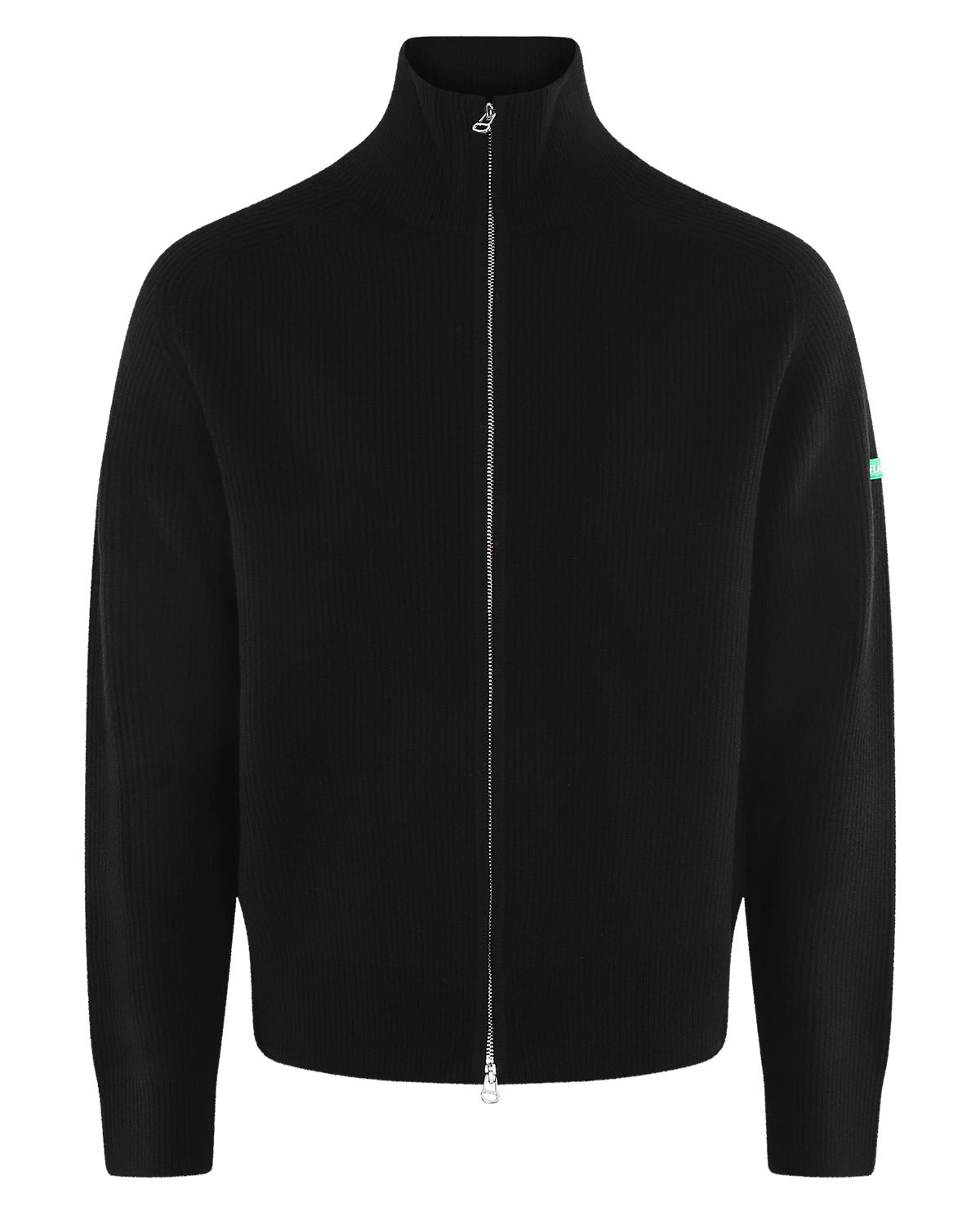 Heren Badge Knit Cardigan Zwart