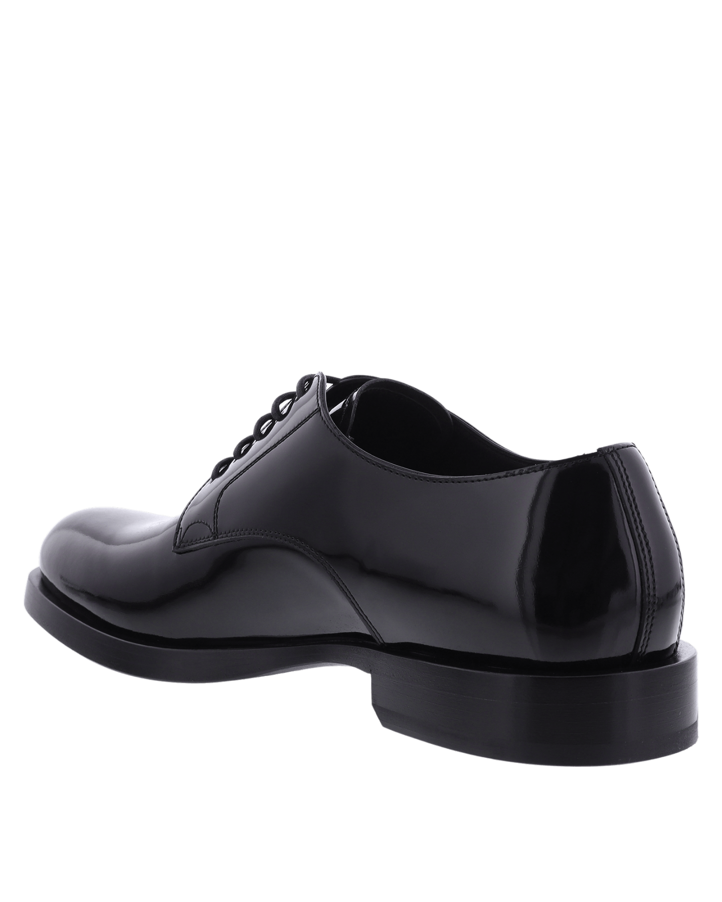 Men Polished Derby Black