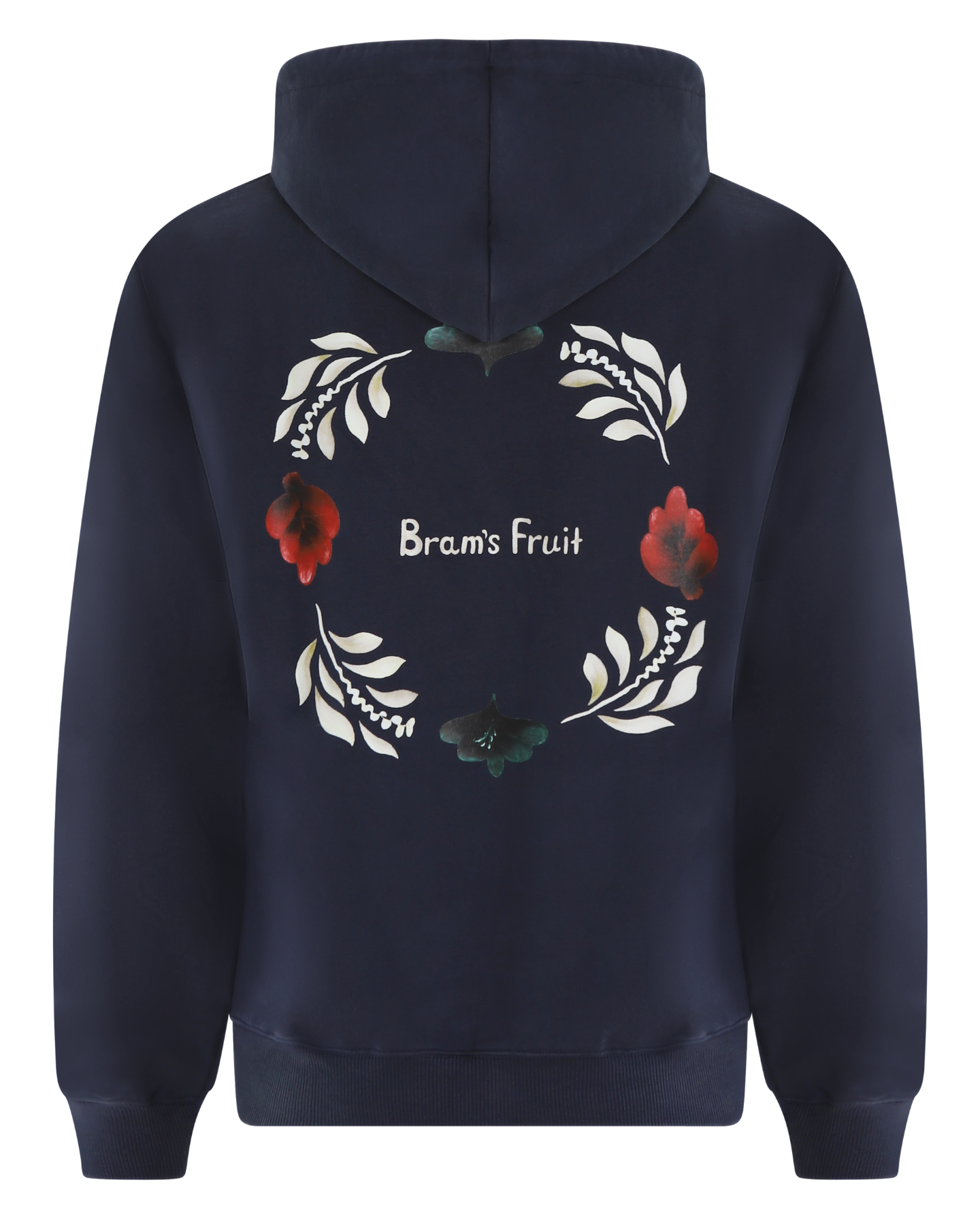 Heren Flora Hoodie Blauw