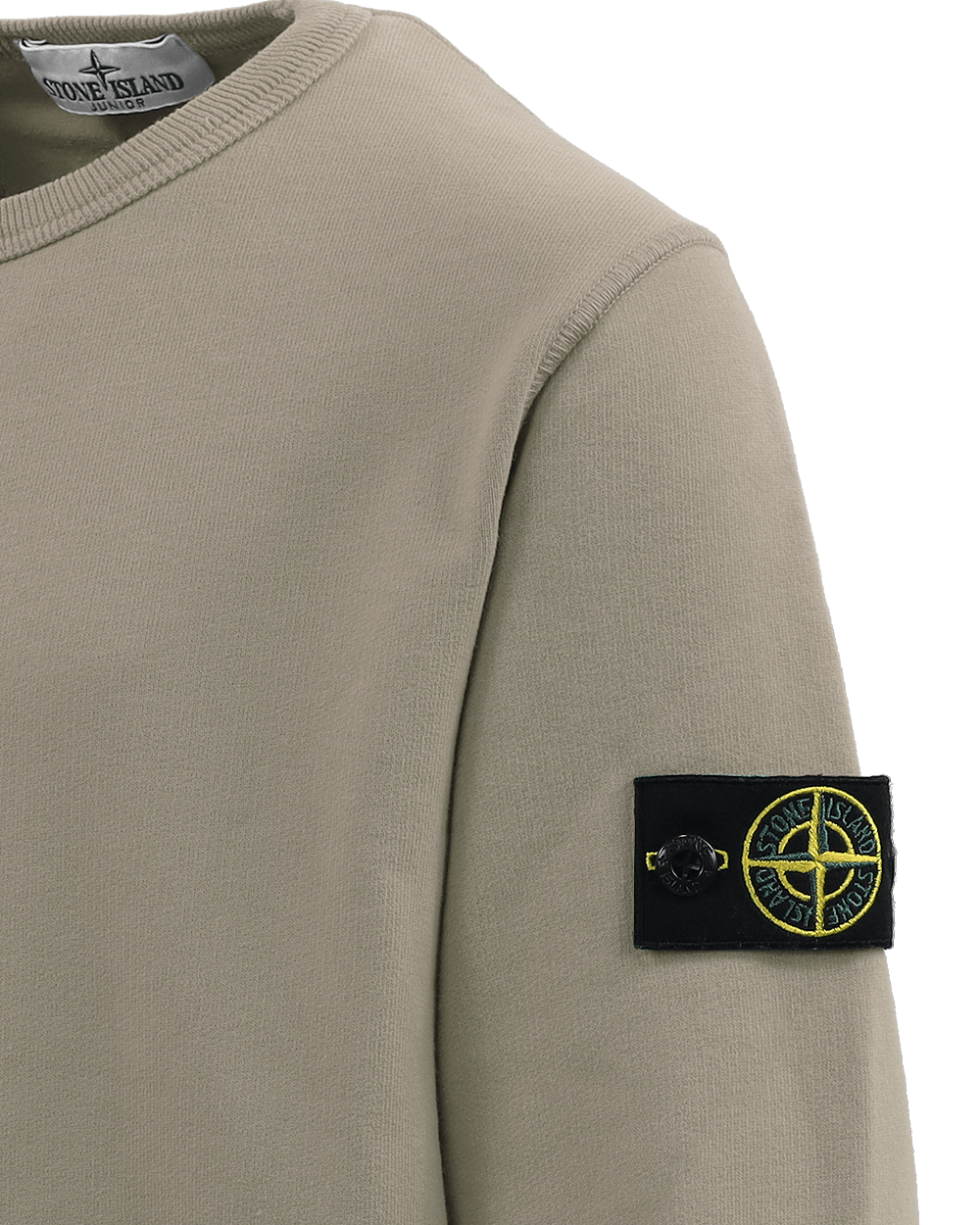 Stone Island Kids Logo-Patch Sweater Gray - Eleganza.nl