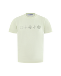 Stone Island Kids Logoprint T-Shirt Yellow — huidige kleur