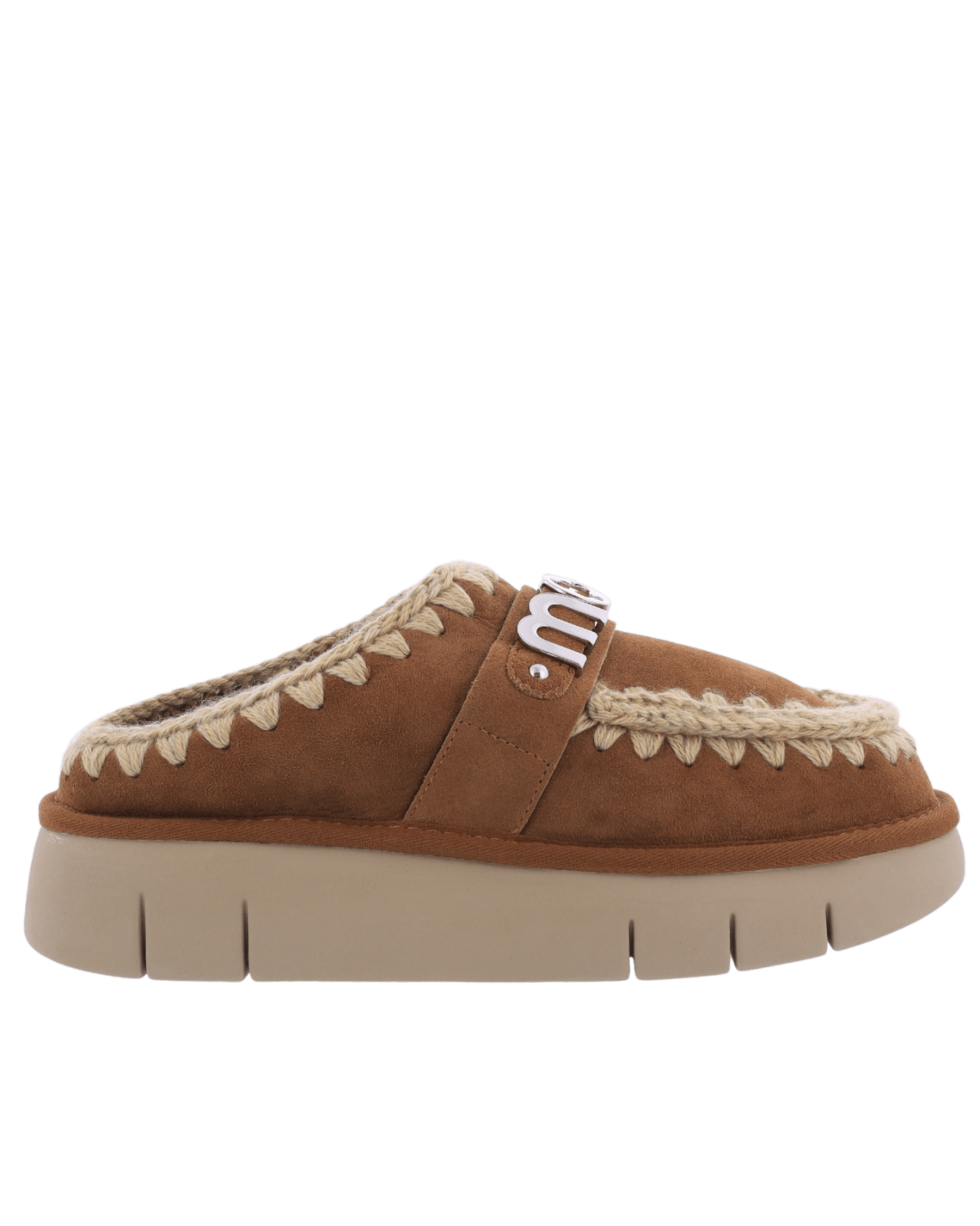 Women Bounce Clog Logo Cognac