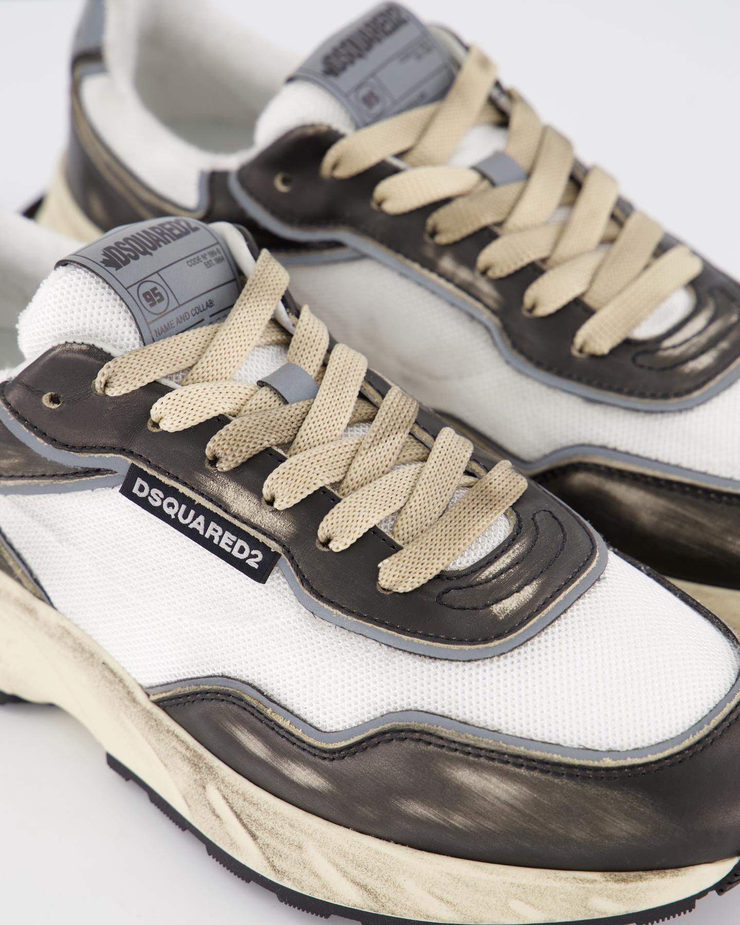 Heren Sprinter Sneaker Zwart/Wit