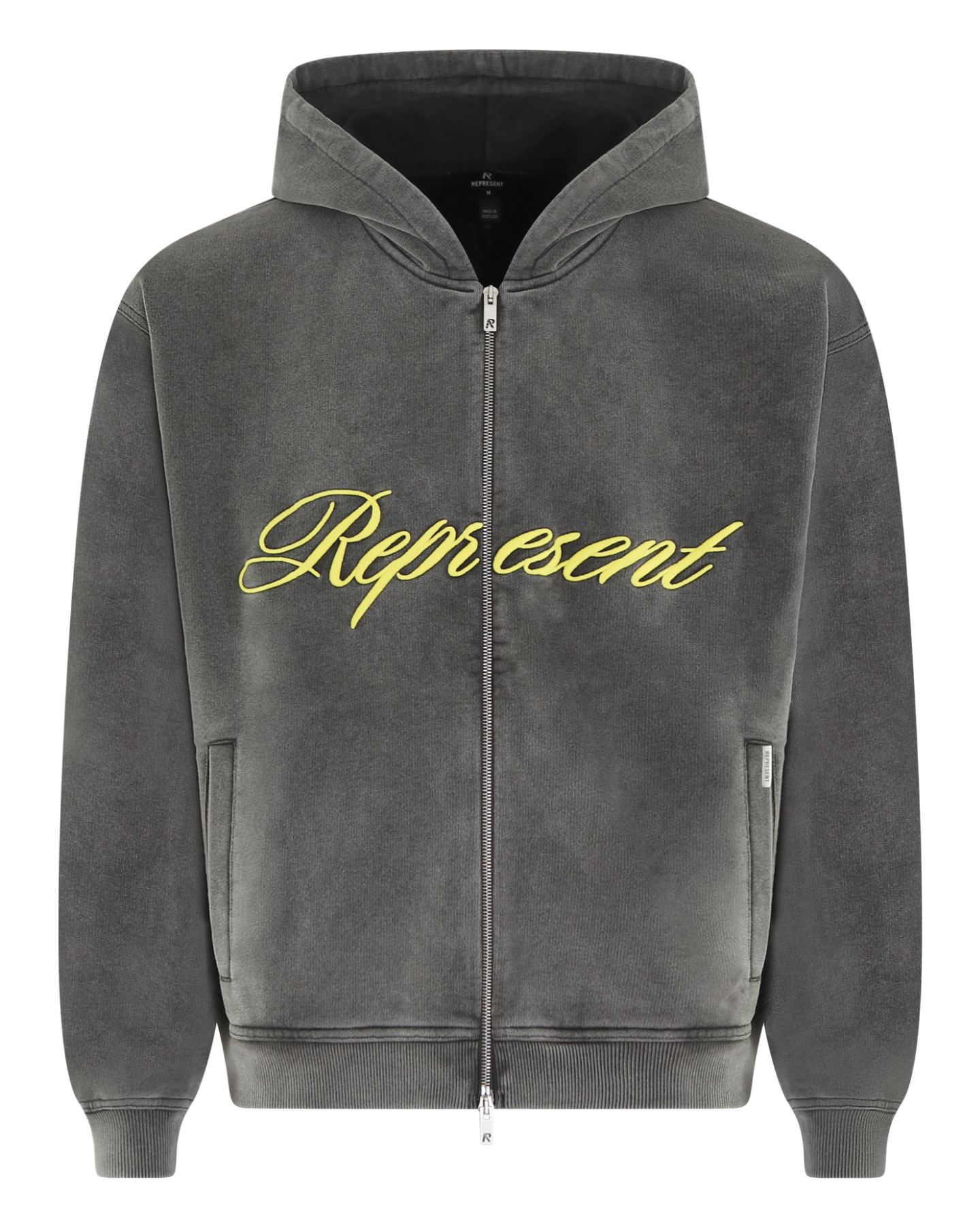 Heren Script Logo Zip Hoodie