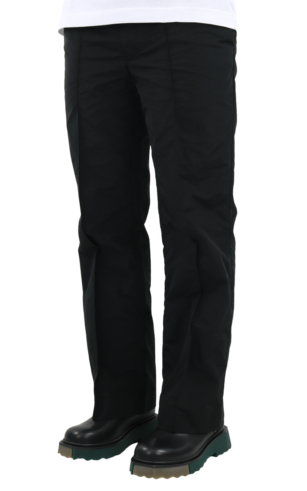 Men Nylon Track Pants Jet Black