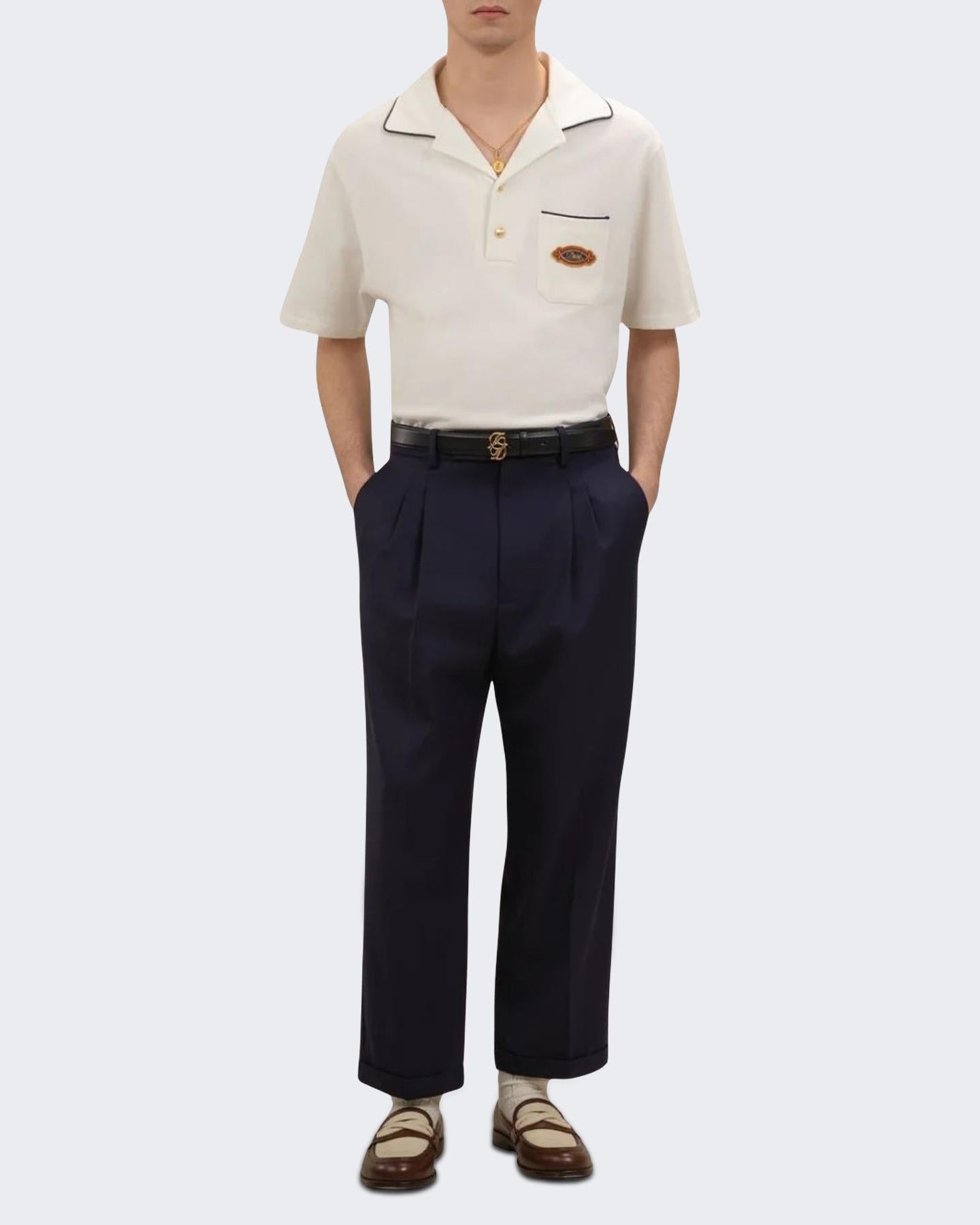 Heren Polo Drôle Patch