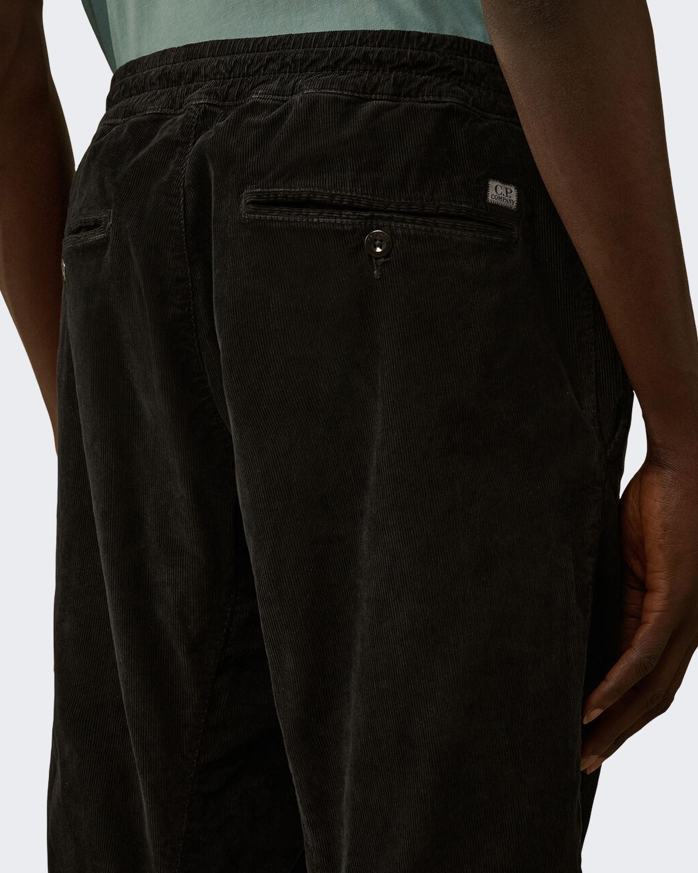 Heren Curduroy Cargo Pants Zwart
