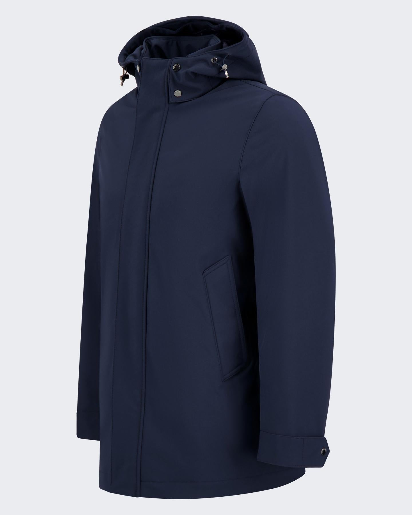 Heren Soft Shell Barrow Coat Blauw