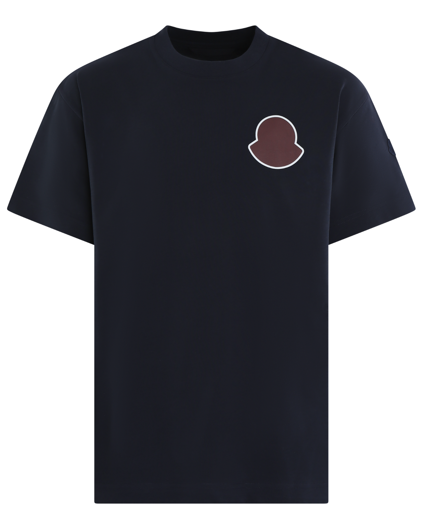 Heren Curved Logo T-Shirt Blauw