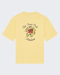 Drole De Monsieur Men's Slogan Rose T-Shirt Yellow