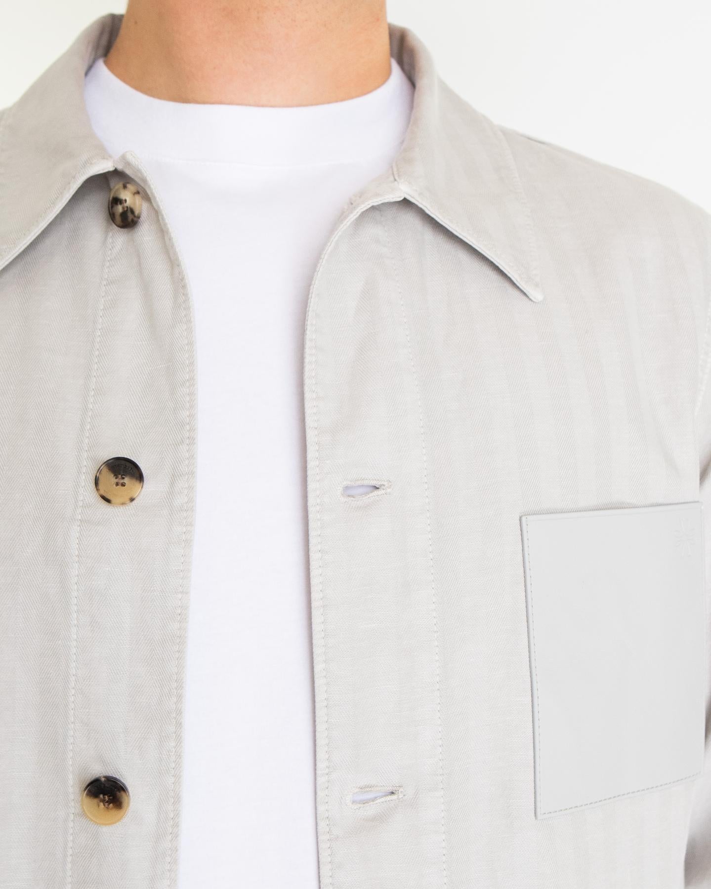Heren Overshirt Light Grijs