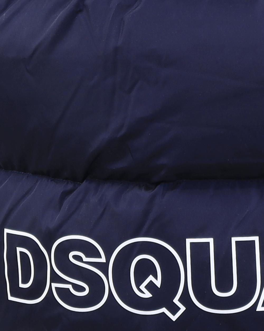 Dsquared2 Kids Gile Bodywarmer Blauw jas – foto 4
