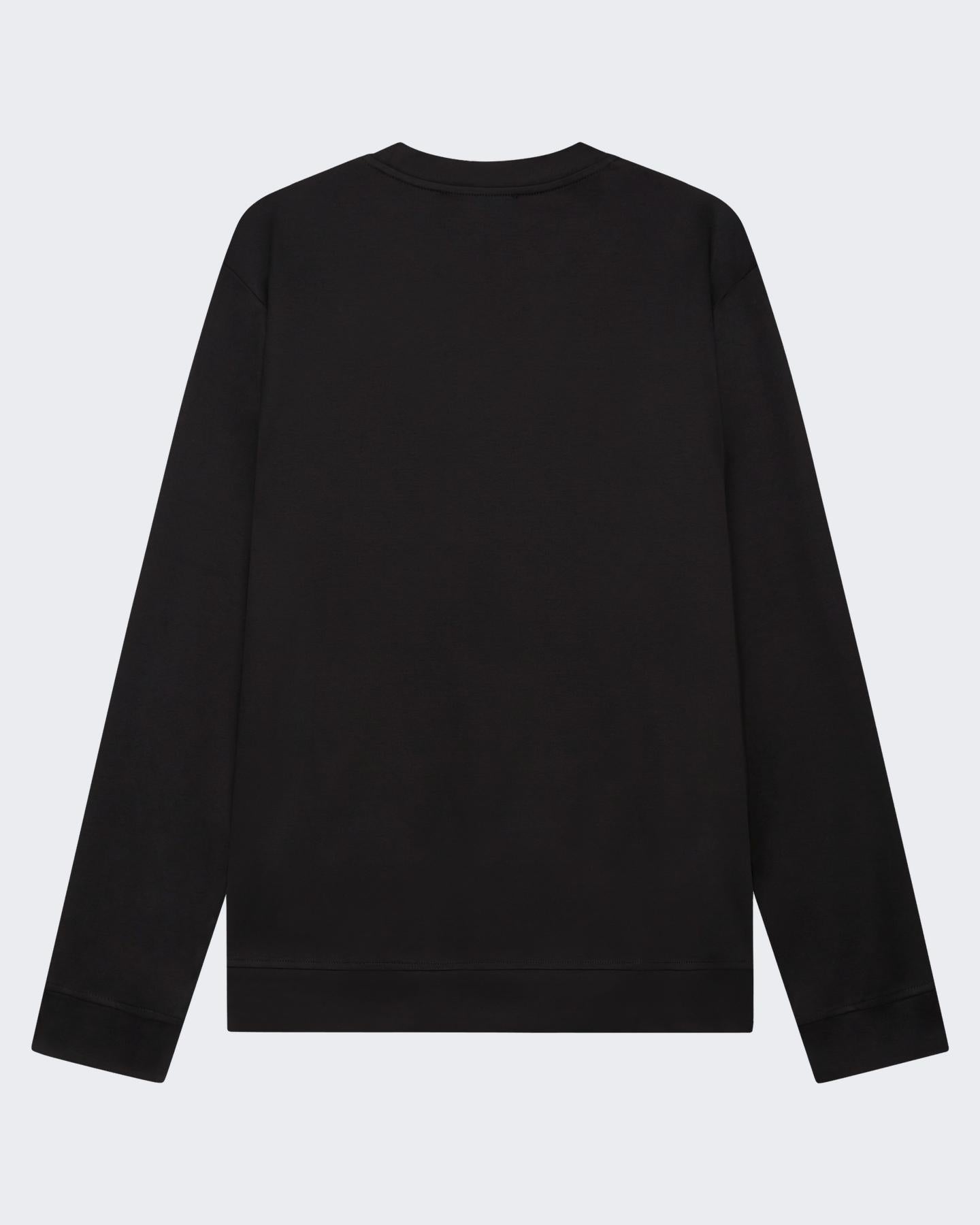 Heren Heavy Supima Sweater Zwart