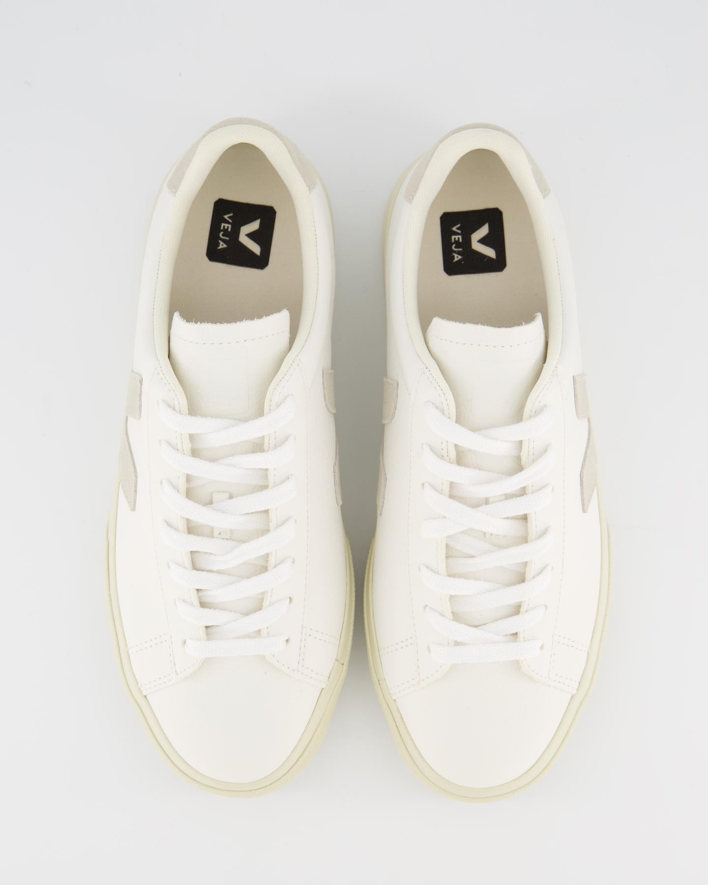 Dames Campo Sneaker Leer Wit/Natural