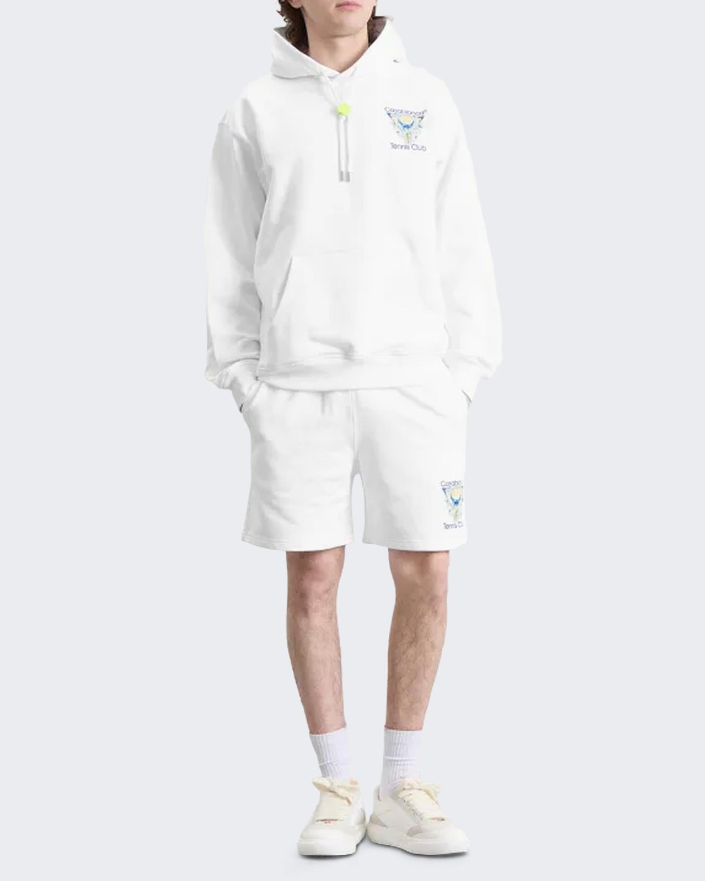 Heren Tennis CLub Icon Hoodie Wit