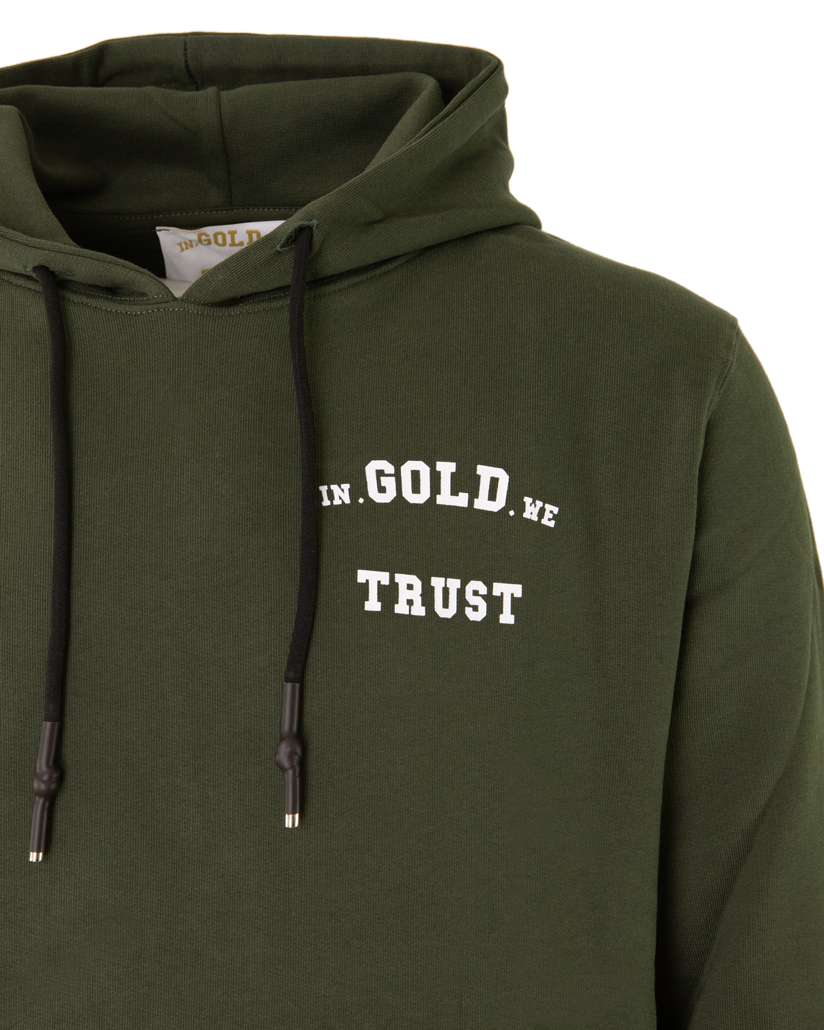 In gold we trust trui groen sale