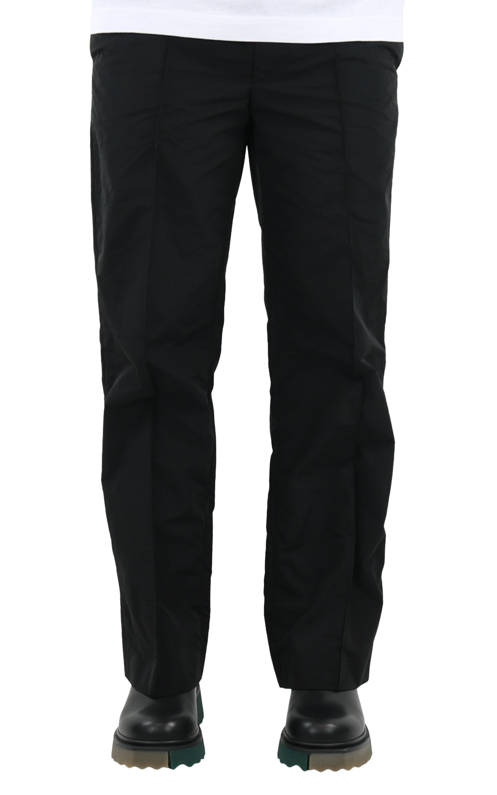 Men Nylon Track Pants Jet Black