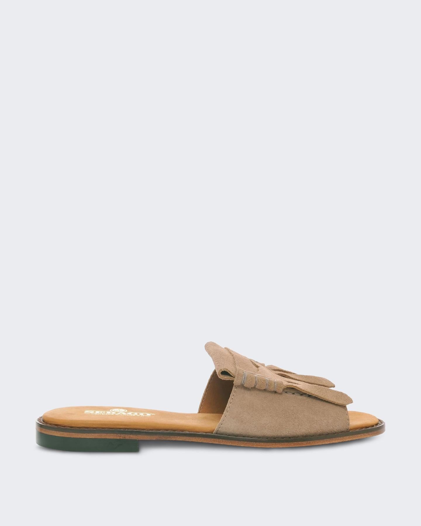 Dames Slide Fringes Woman