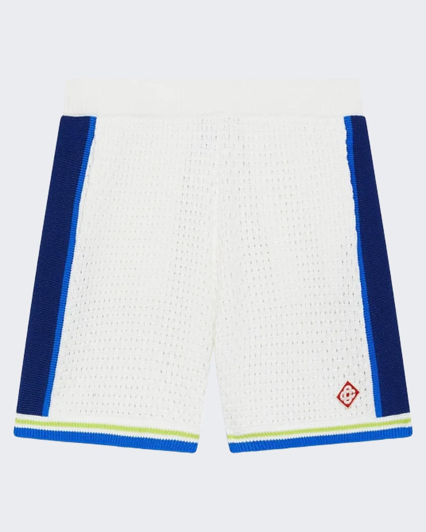 Heren Crochet Short Wit