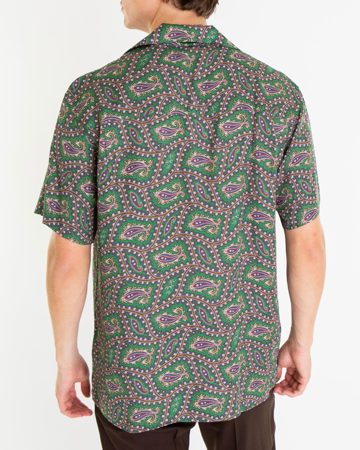 Heren La Chemise Paisley Shirt Groen