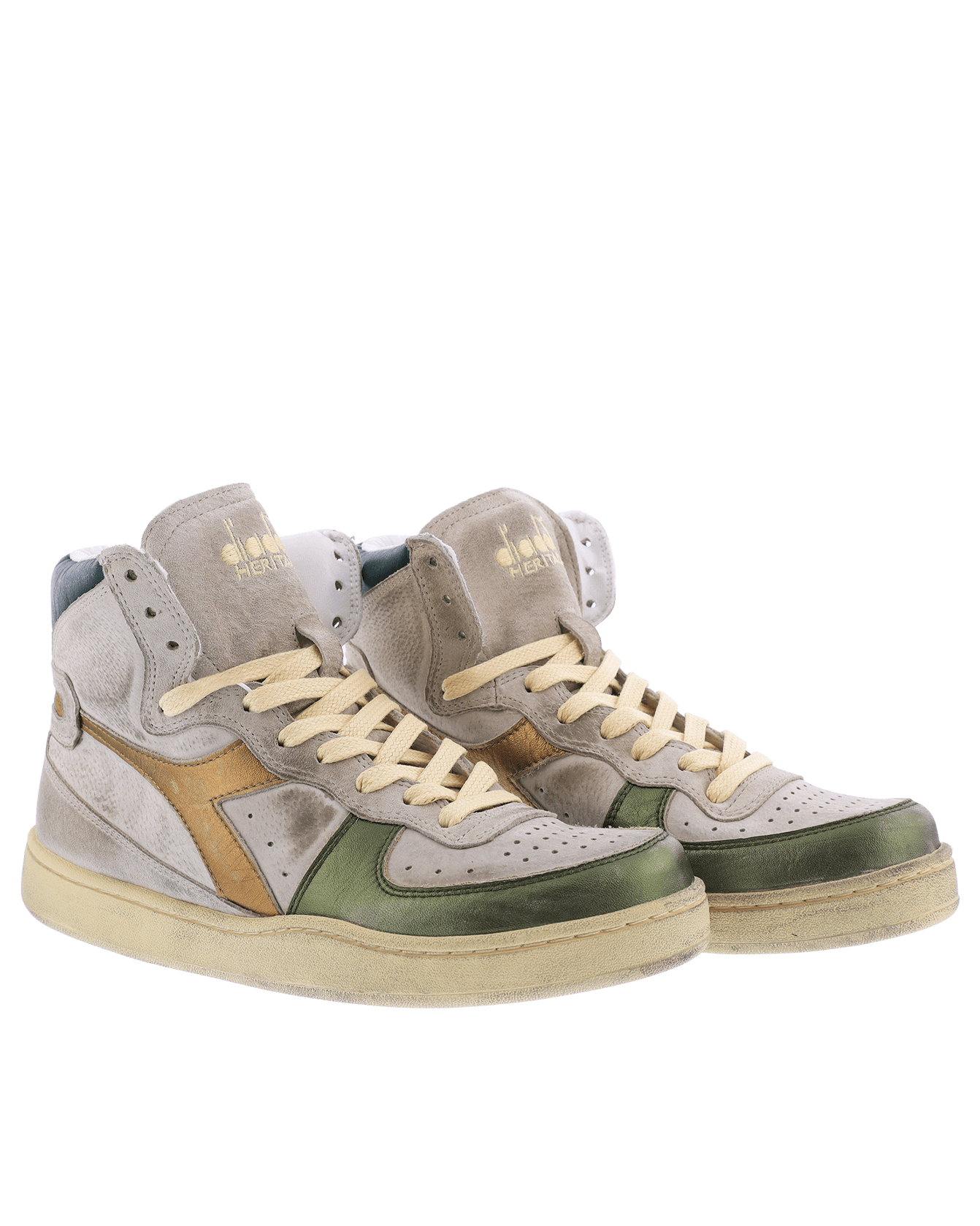 Women Mi Basket Metal Beige/Green