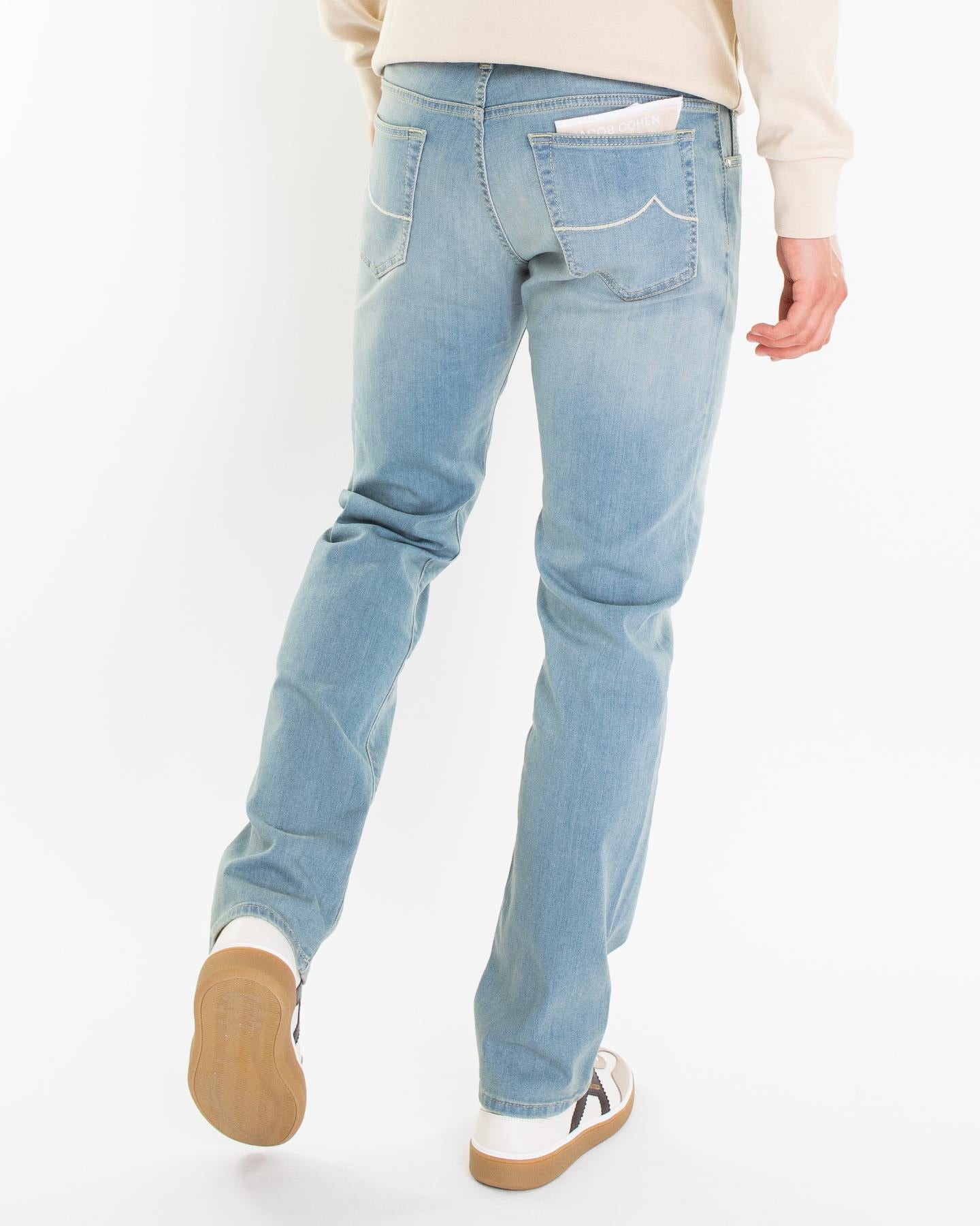 Heren Slim Fit Nick Licht Blauw
