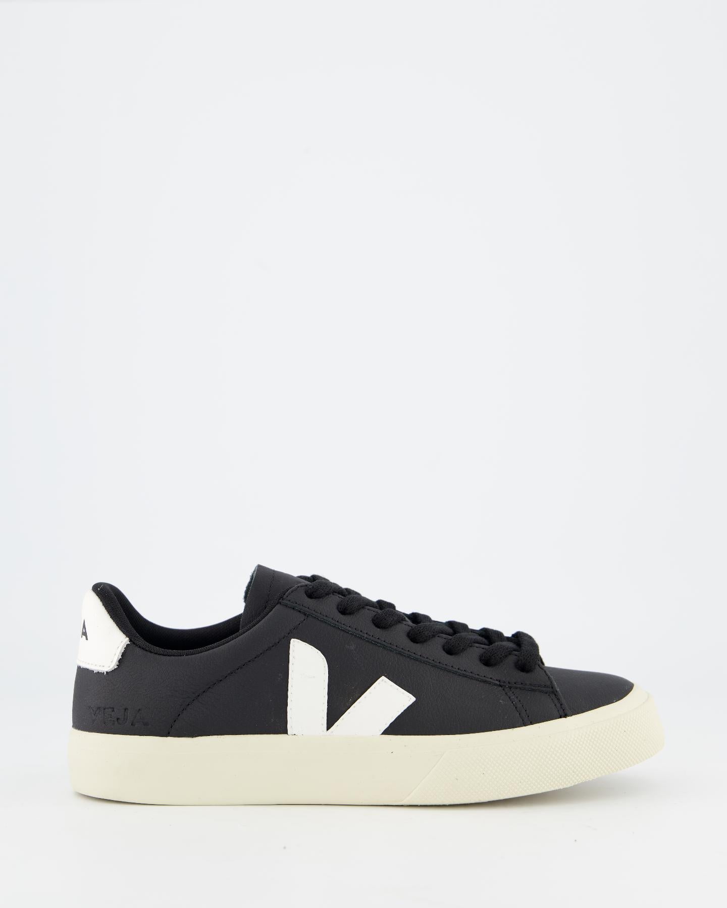 Dames Campo Sneaker Leer Zwart/Wit