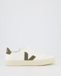 Ladies Campo Sneaker Leather White/Khaki