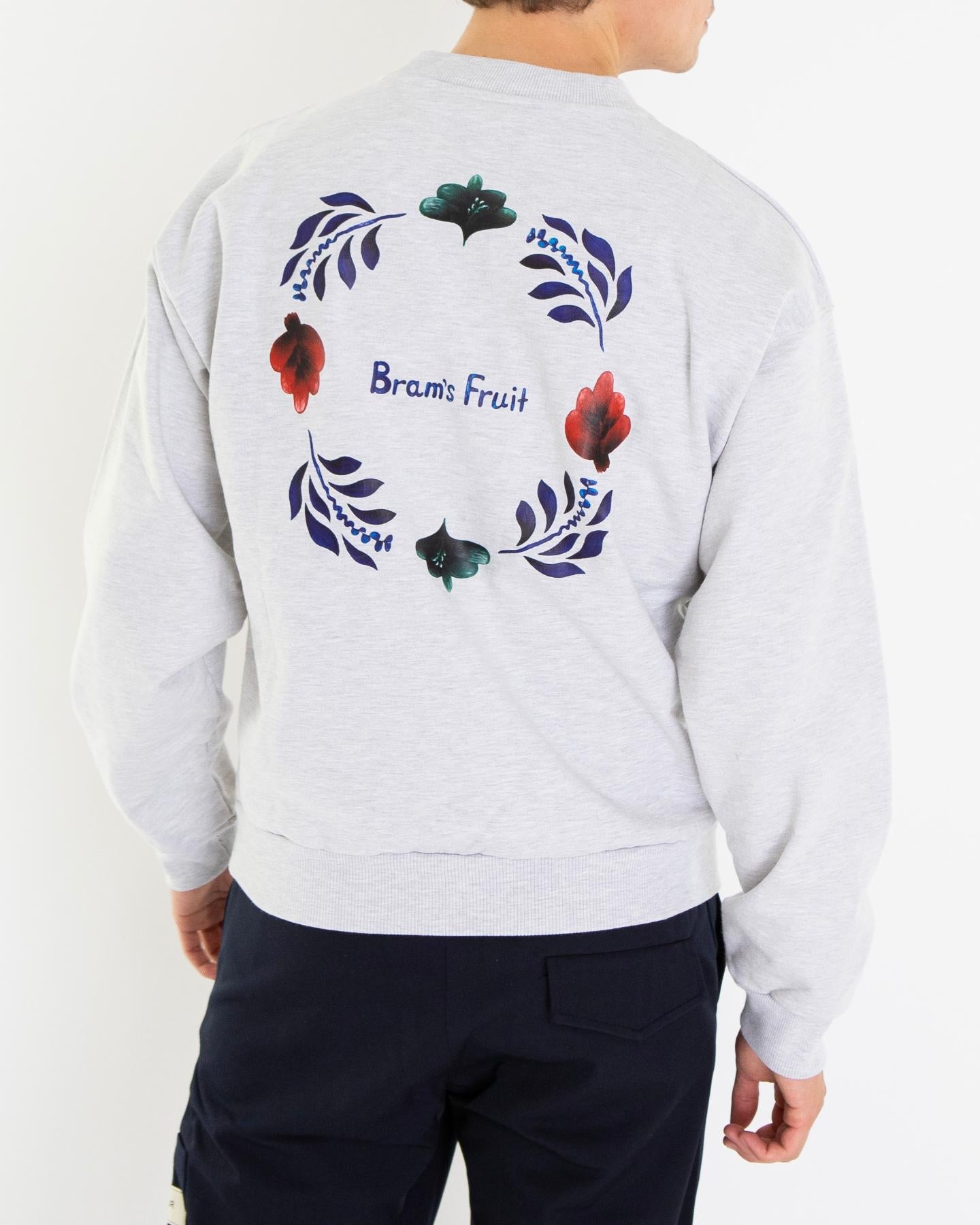 Heren Flora Sweater Grijs