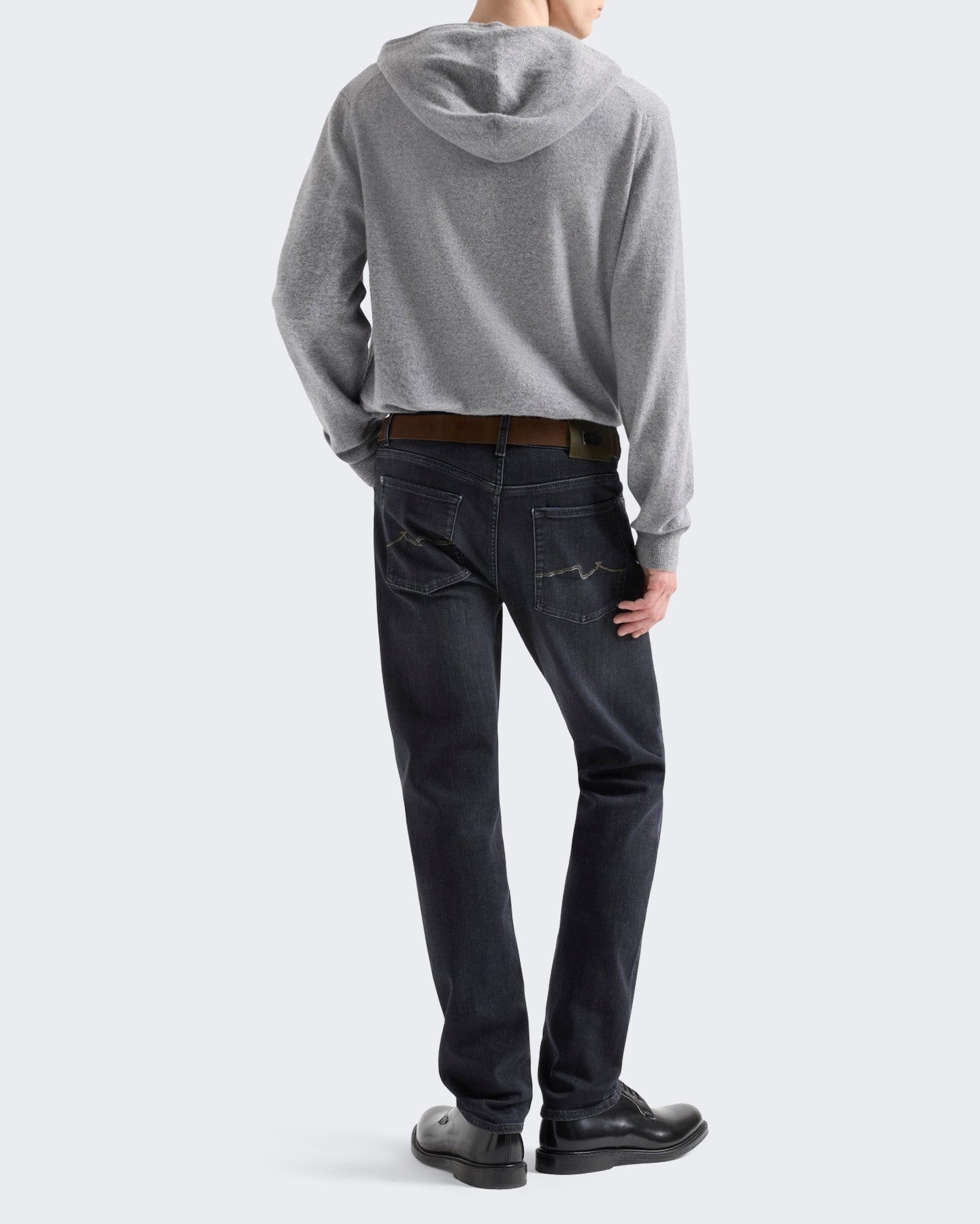 7 For All Mankind Heren Slimmy Soot jeans Zwart - Eleganza.nl