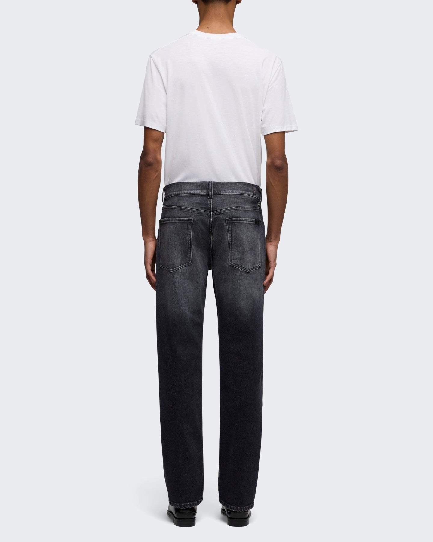 7 For All Mankind Heren The Straight 32" Archive jeans Zwart - Eleganza.nl