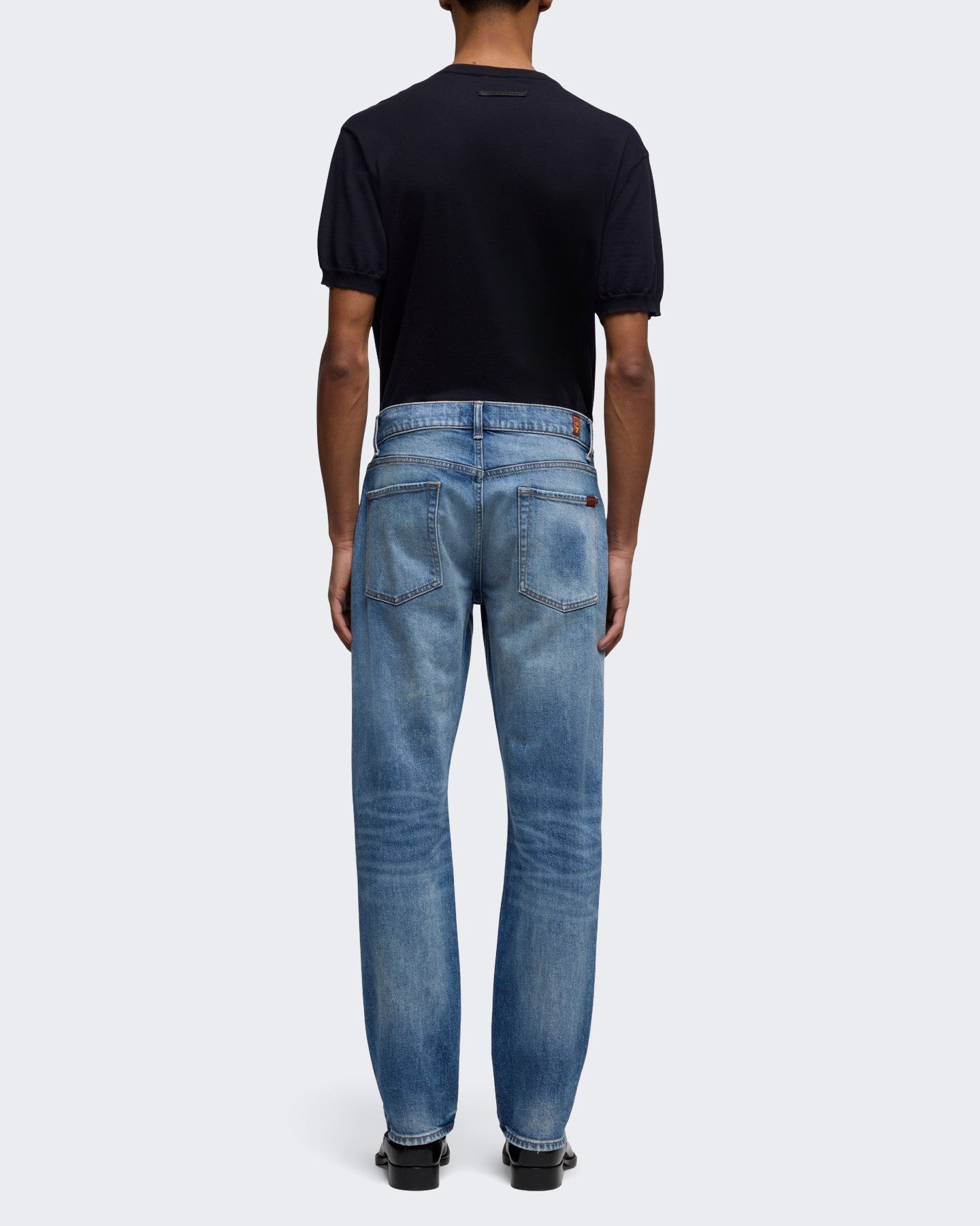 7 For All Mankind Heren The Straight 32" Porch jeans Blauw - Eleganza.nl