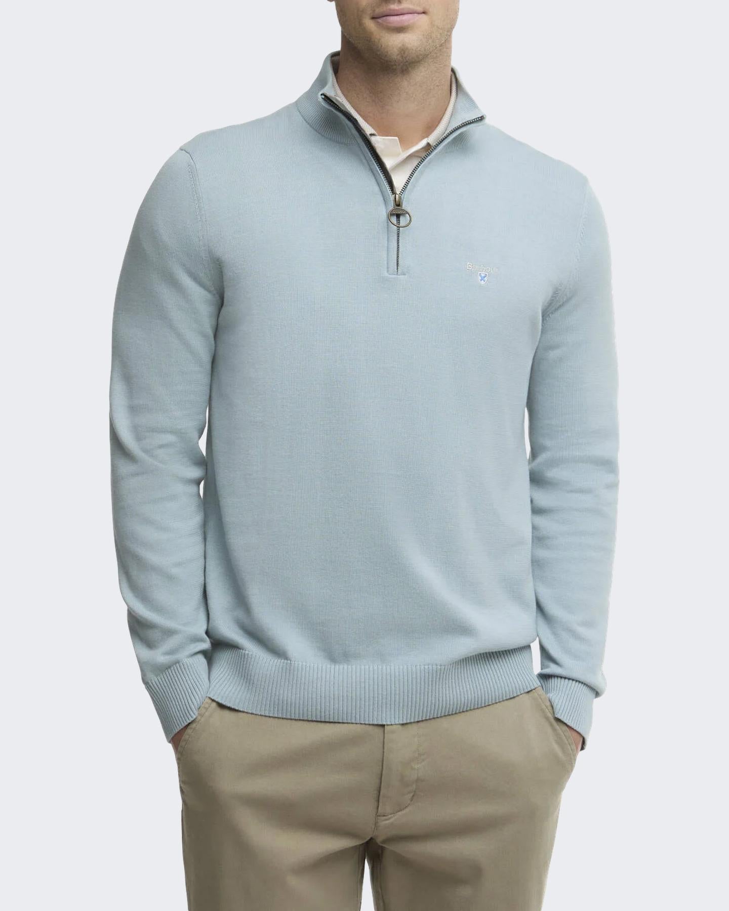 Heren Lingwood HalfZip Sweater Blauw