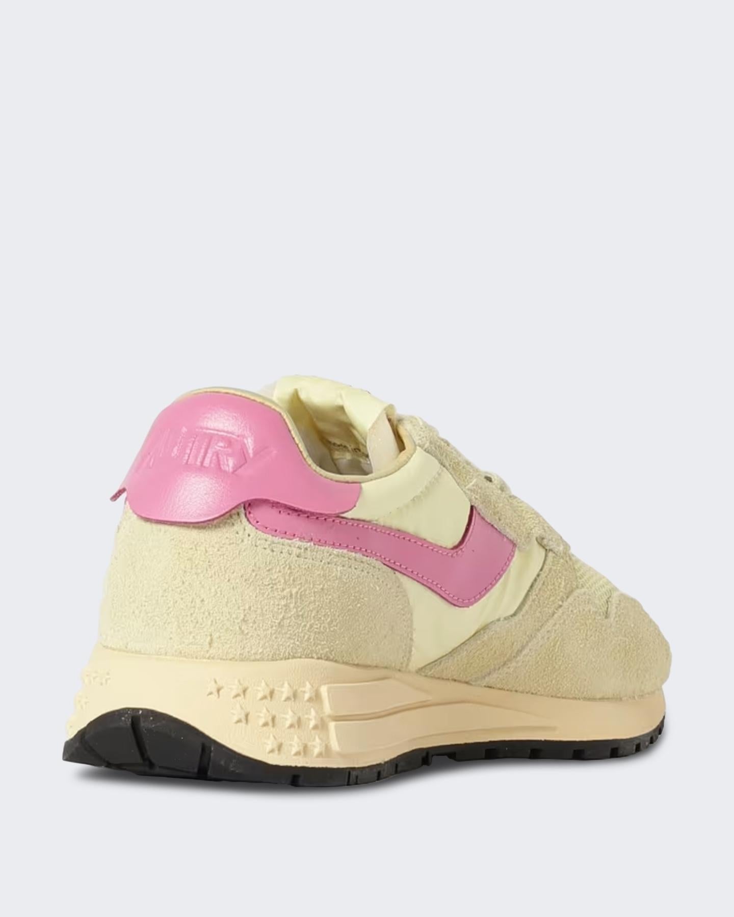 Autry Dames Reelwind Sneaker Geel/Roze