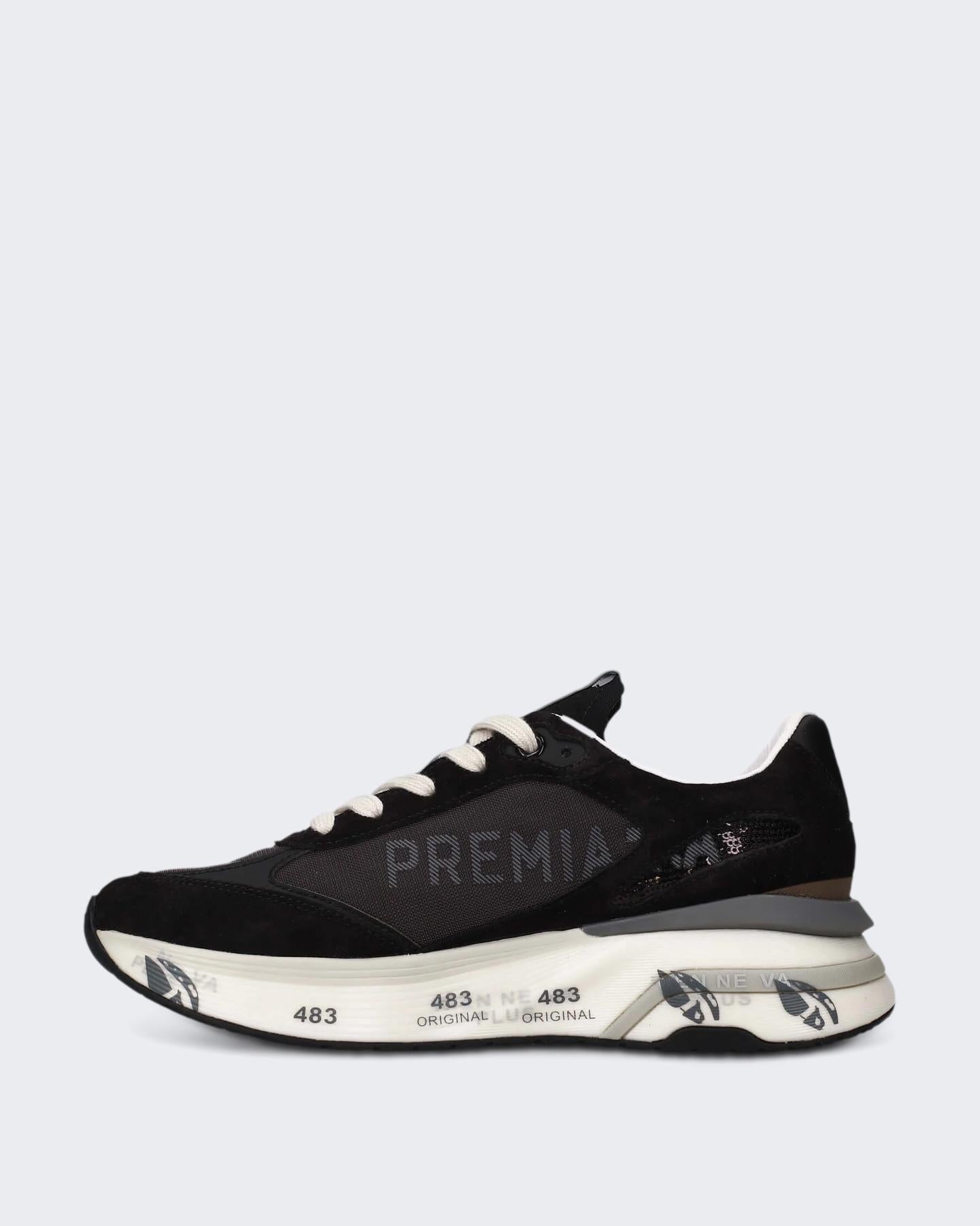 Premiata Dames Moerun Sneaker Blauw