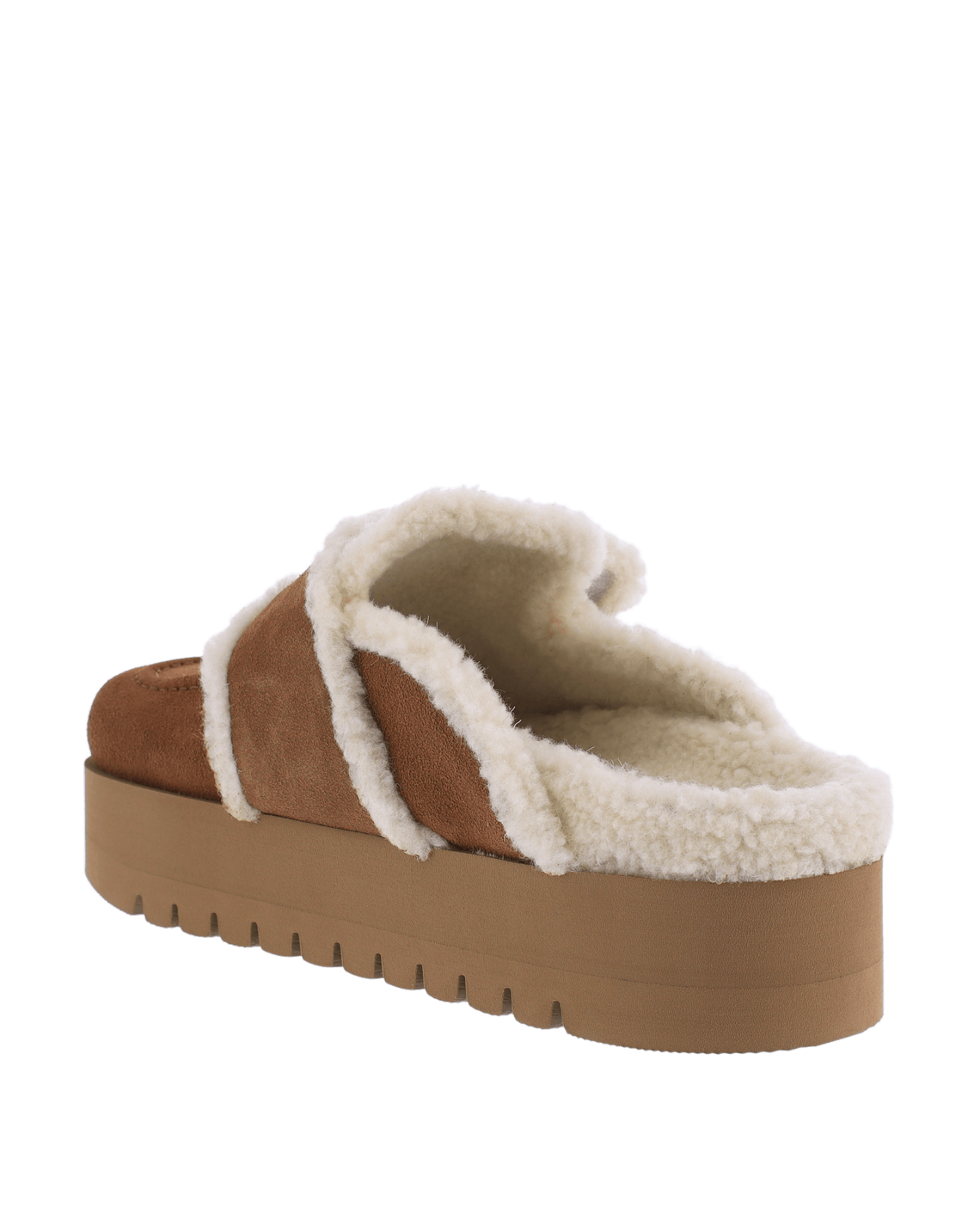 Women Teddy Chunky Fur Beige