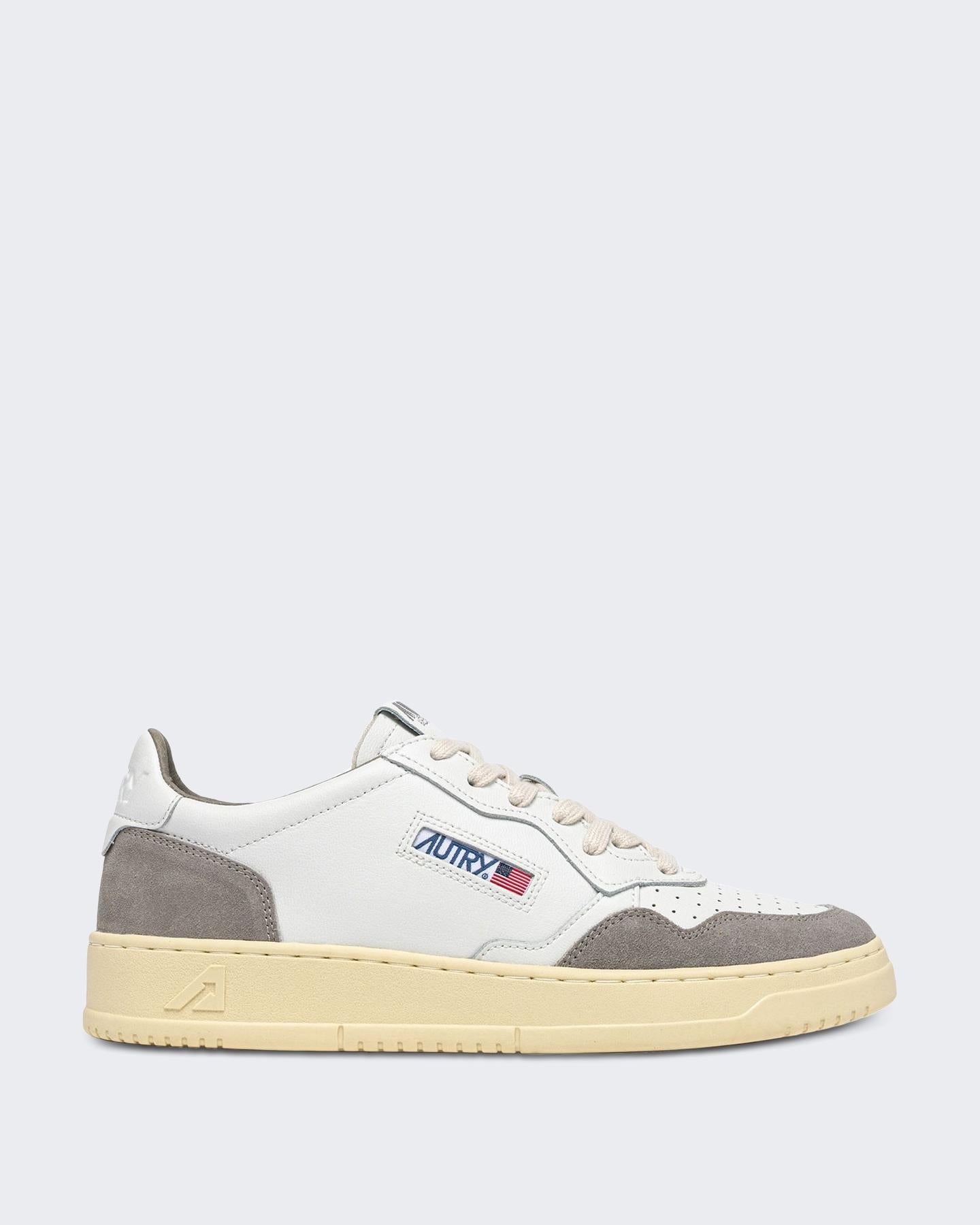 Heren Medalist Low Sneaker Wit/Grijs