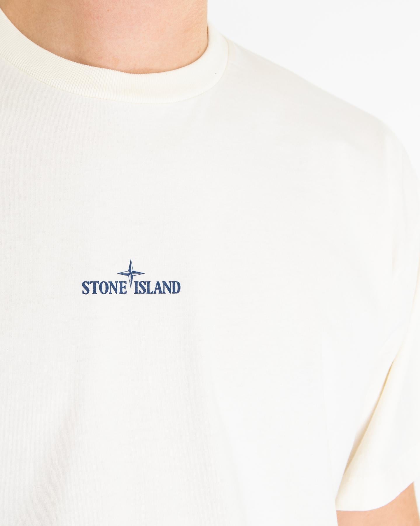 Heren Compass Logo T-Shirt Wit