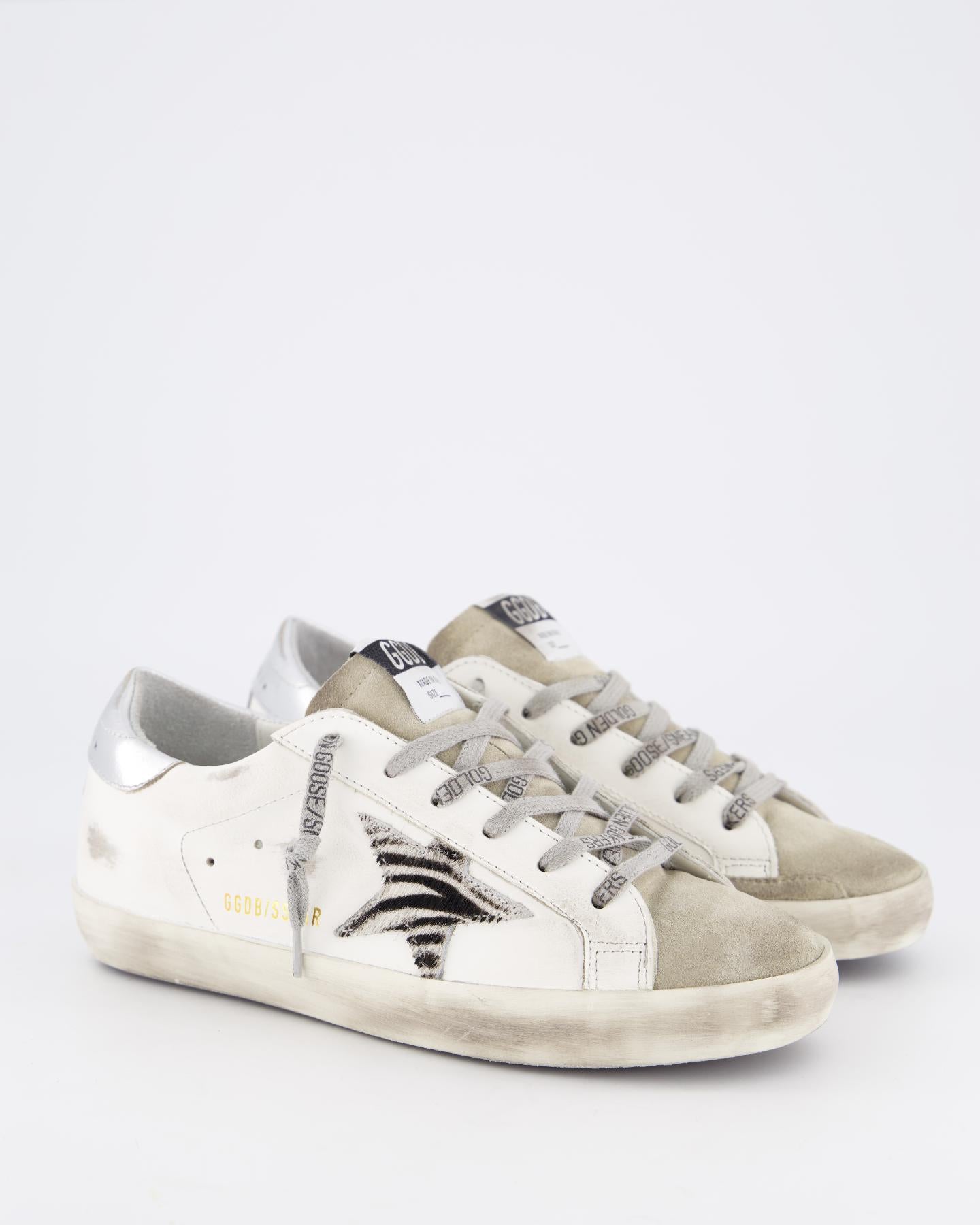 Dames Super-Star Sneaker Wit/Zebra