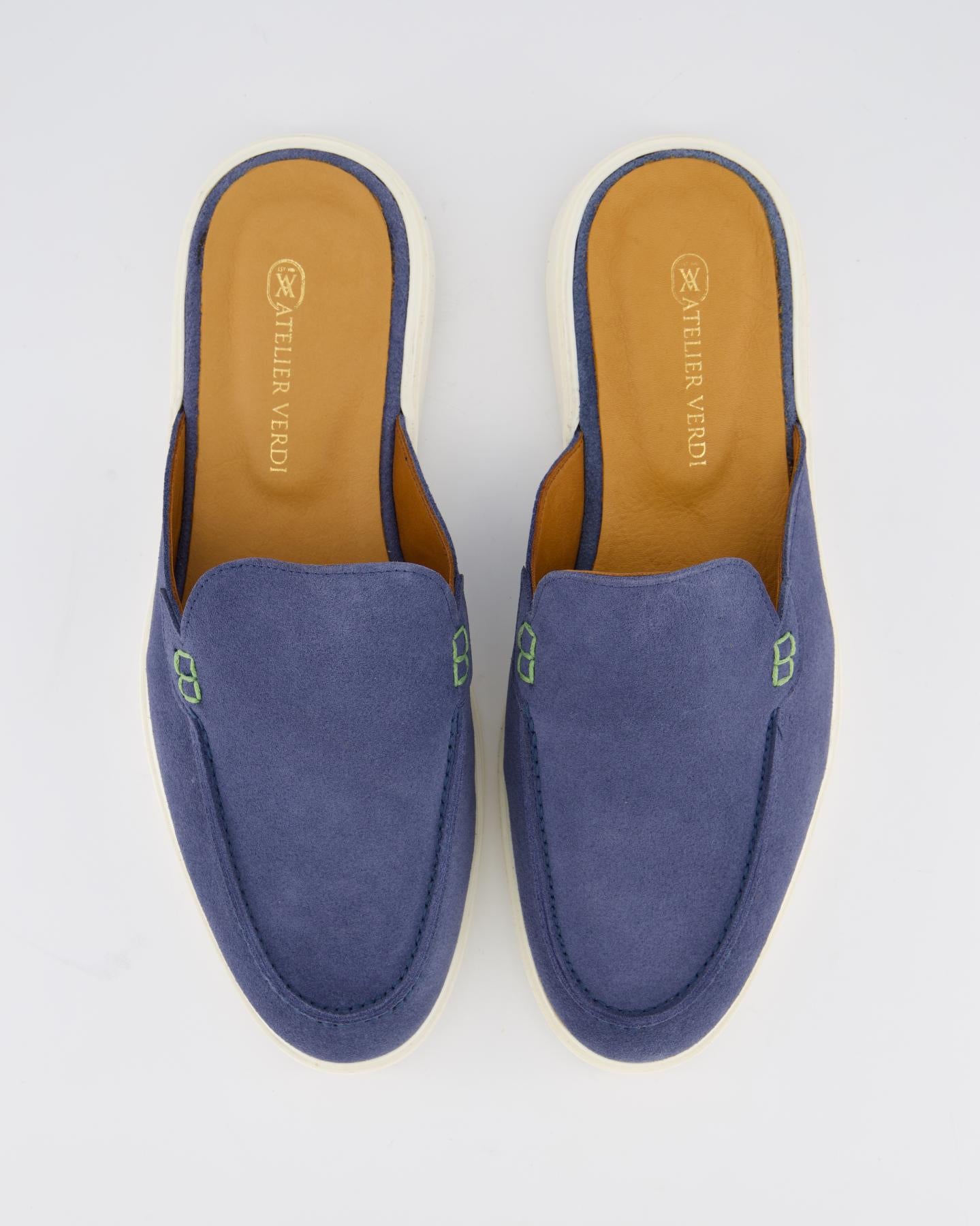 Atelier Verdi Heren Gulio Slip On Denim slippers – foto 3