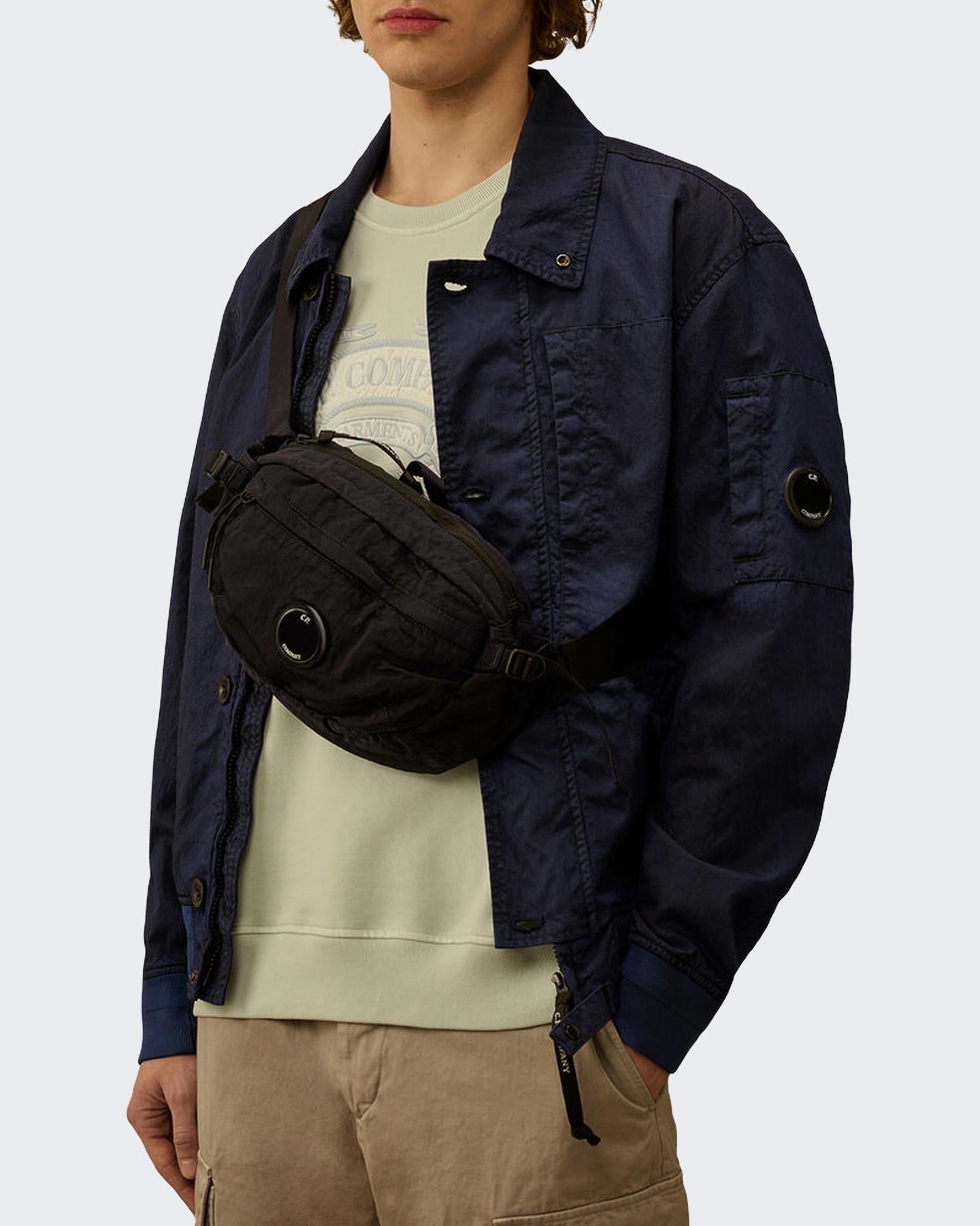 Heren Waist Lens Bag Blauw