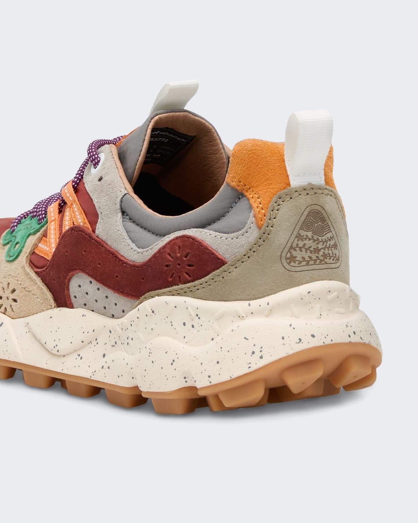 Heren Yamano 3 Sneaker Beige/Rood