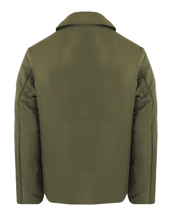 Men Padded Coach Jacket Green