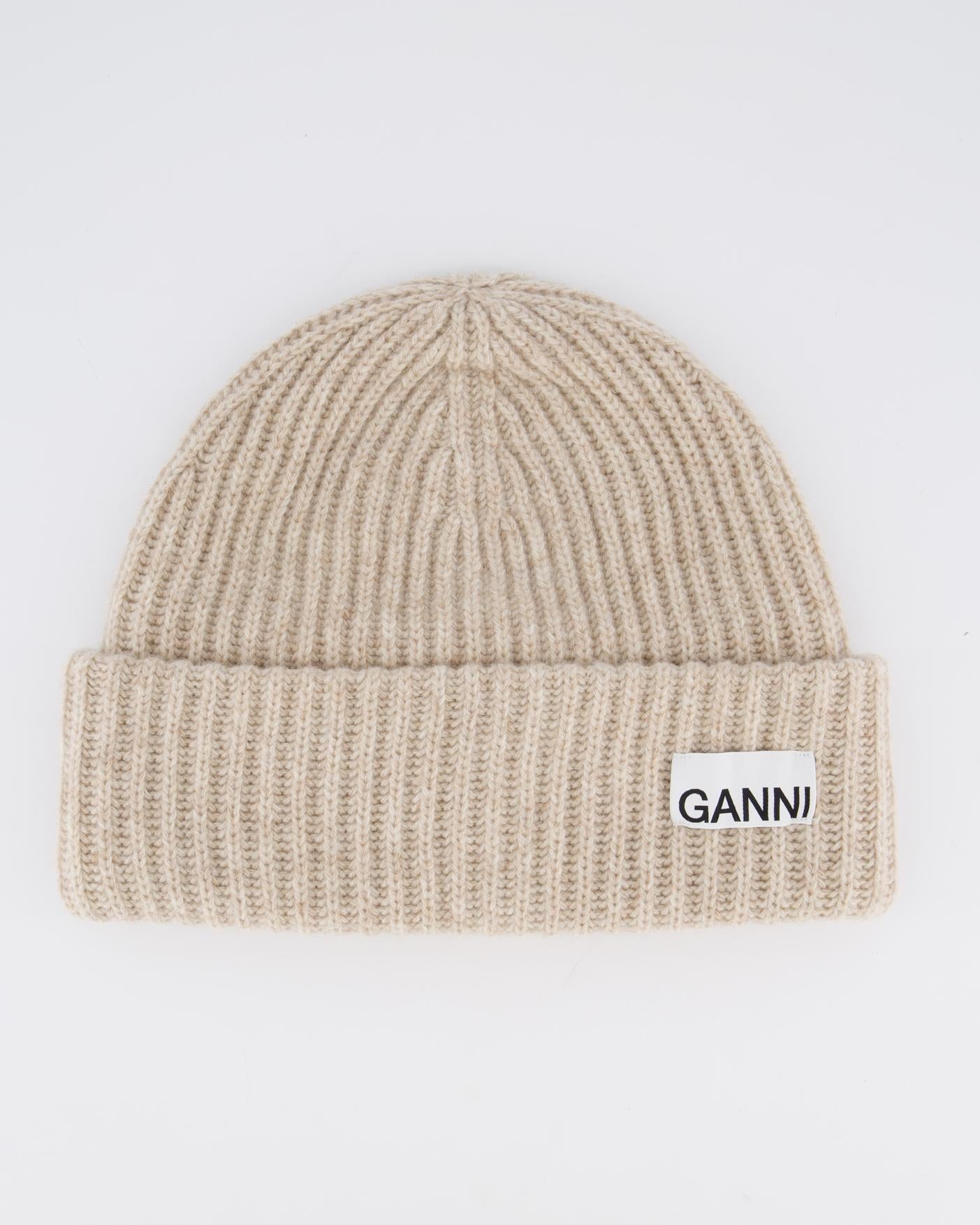 Dames Ganni Beanie Beige